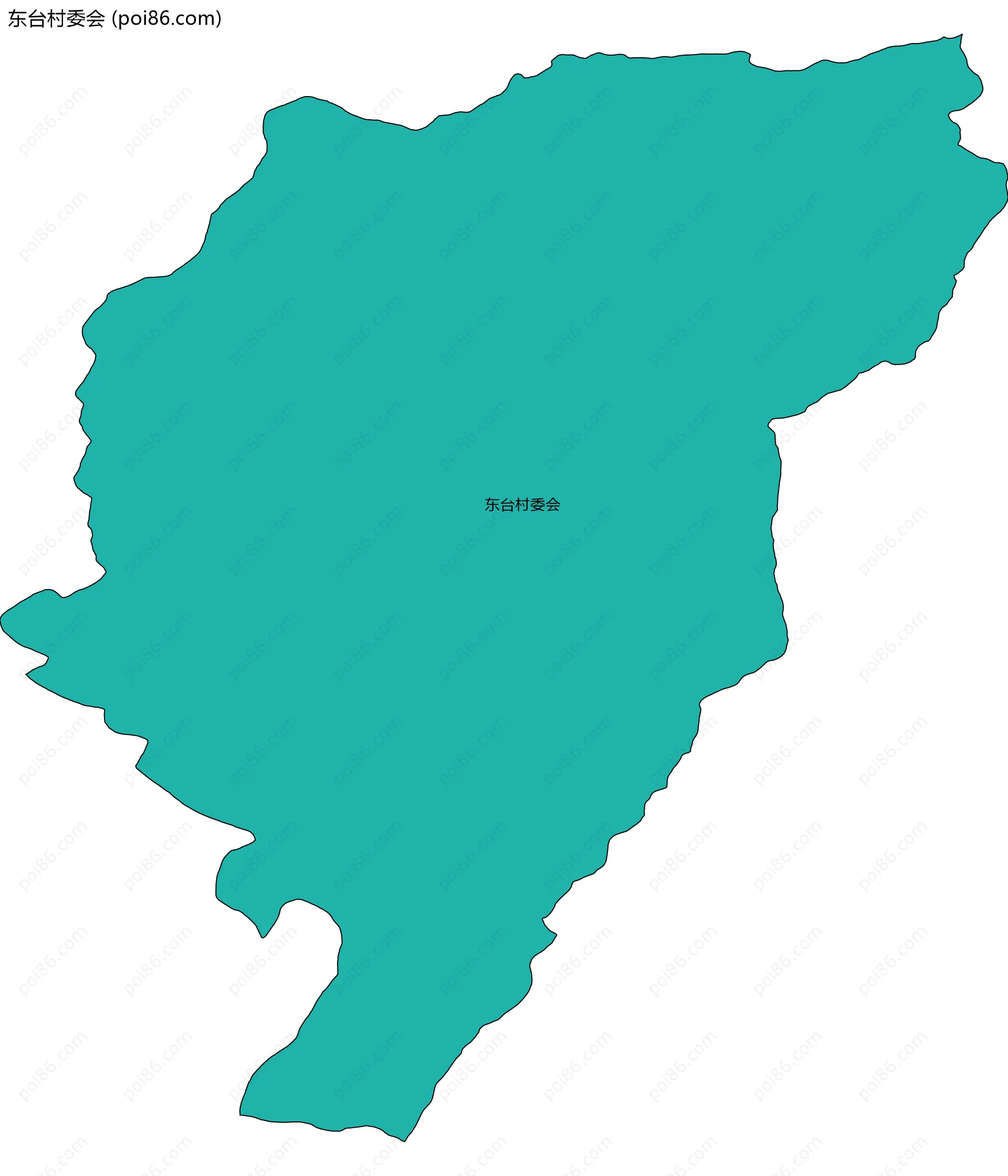 东台村委会边界地图