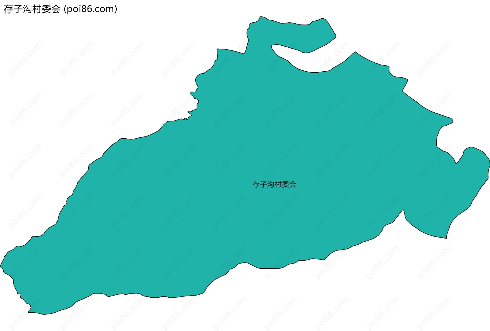 存子沟村委会边界地图