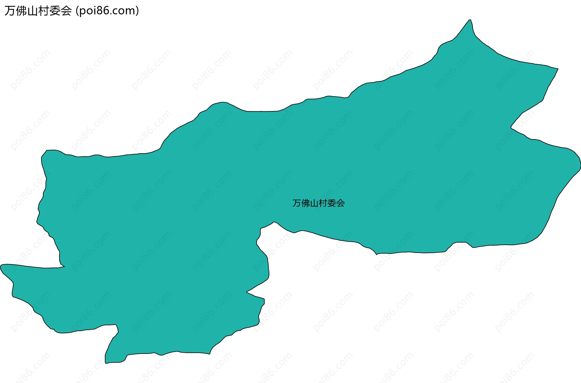 万佛山村委会边界地图