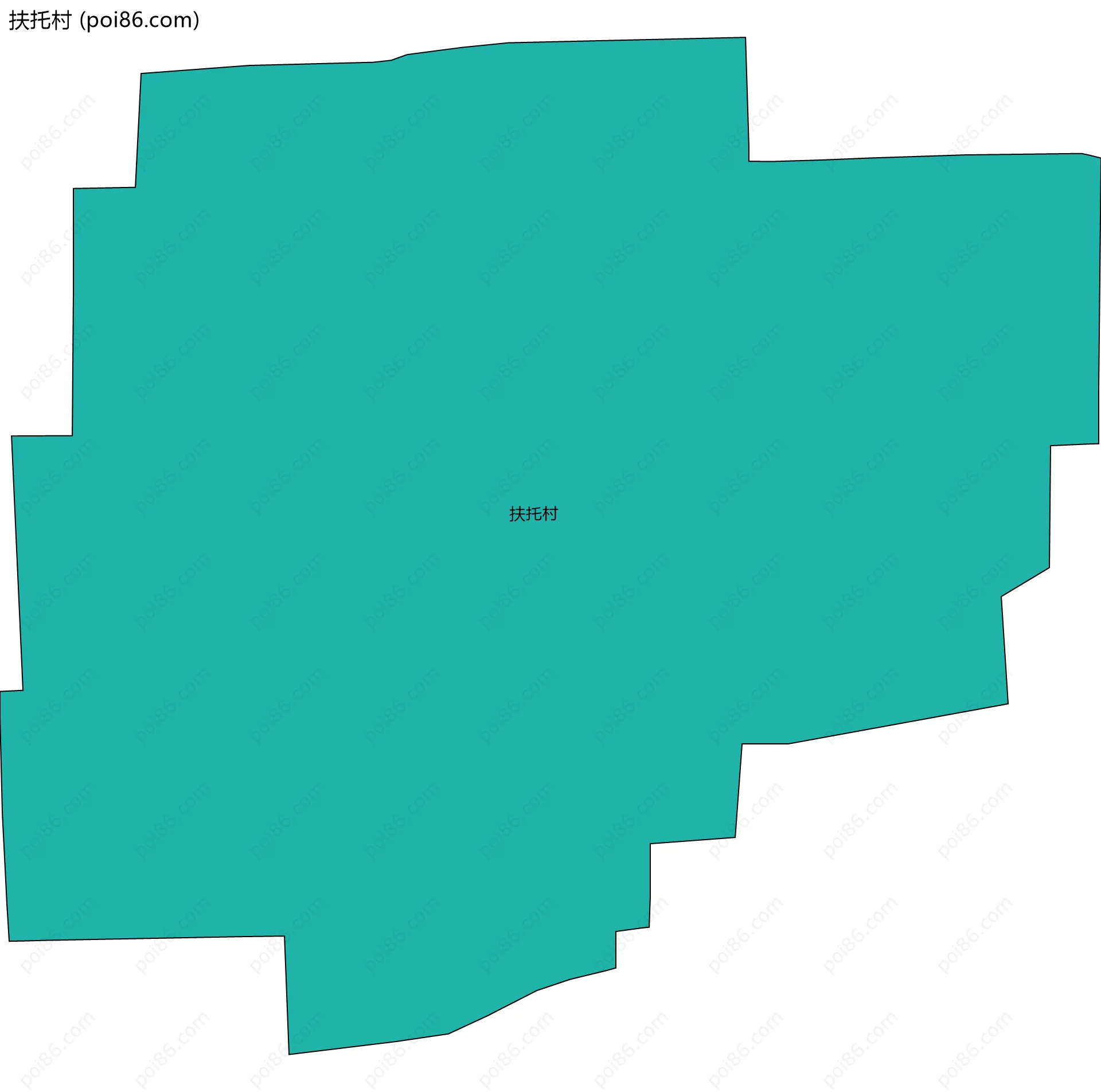 扶托村边界地图