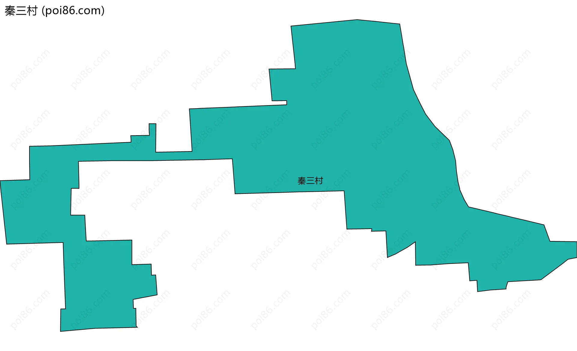 秦三村边界地图