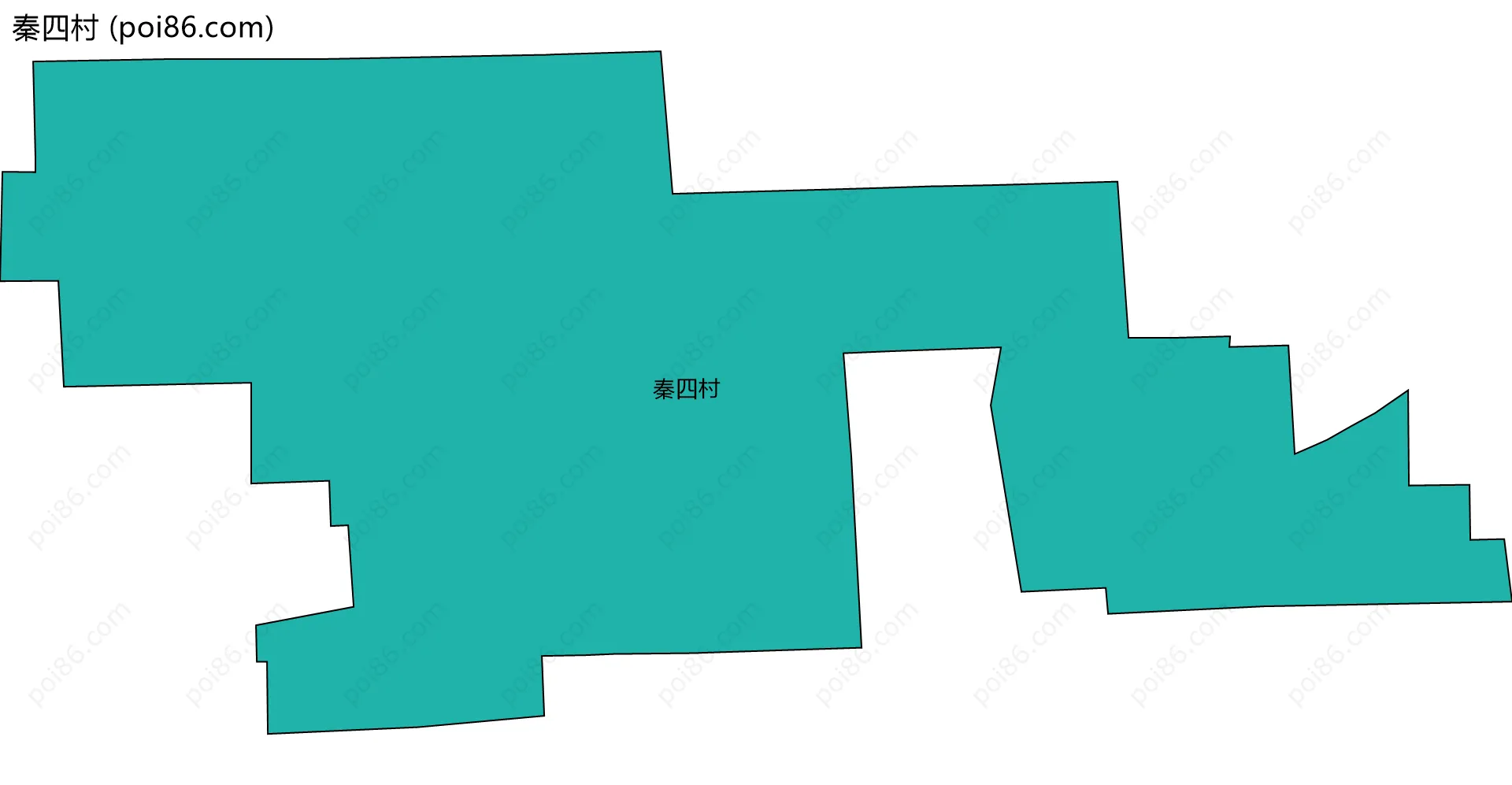 秦四村边界地图