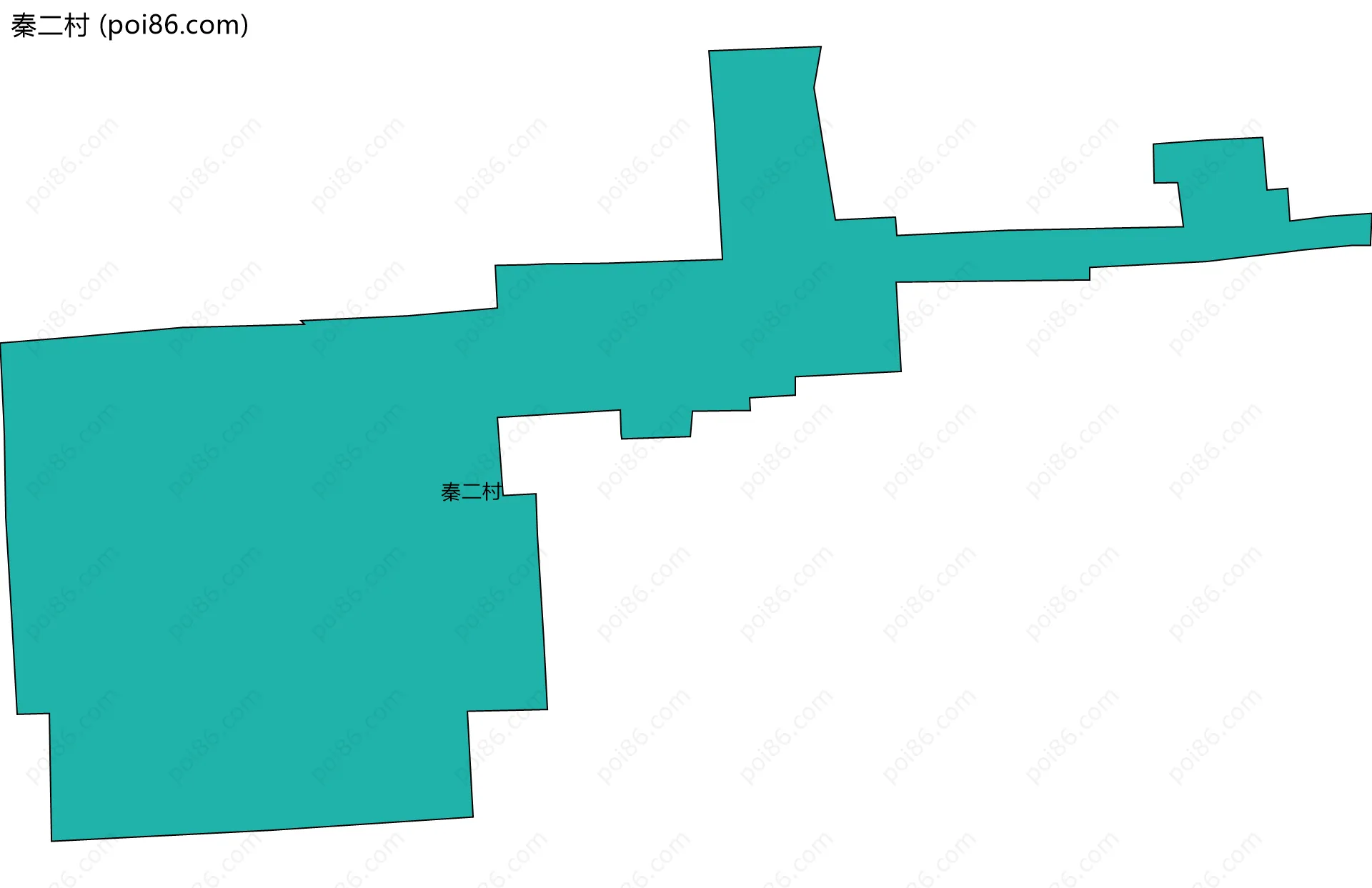 秦二村边界地图
