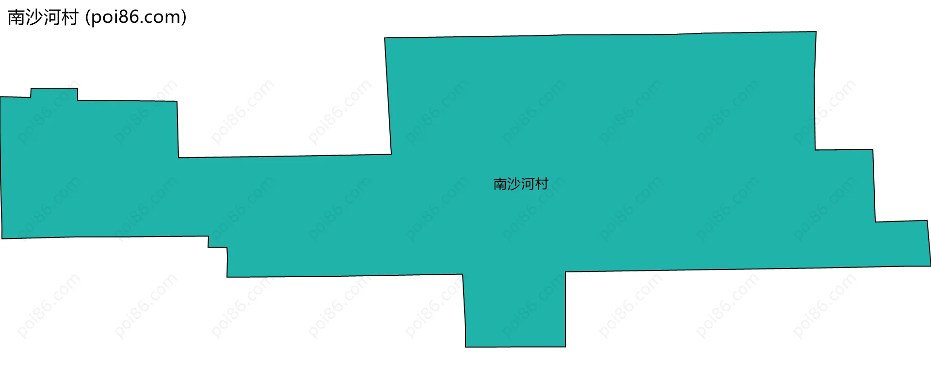 南沙河村边界地图
