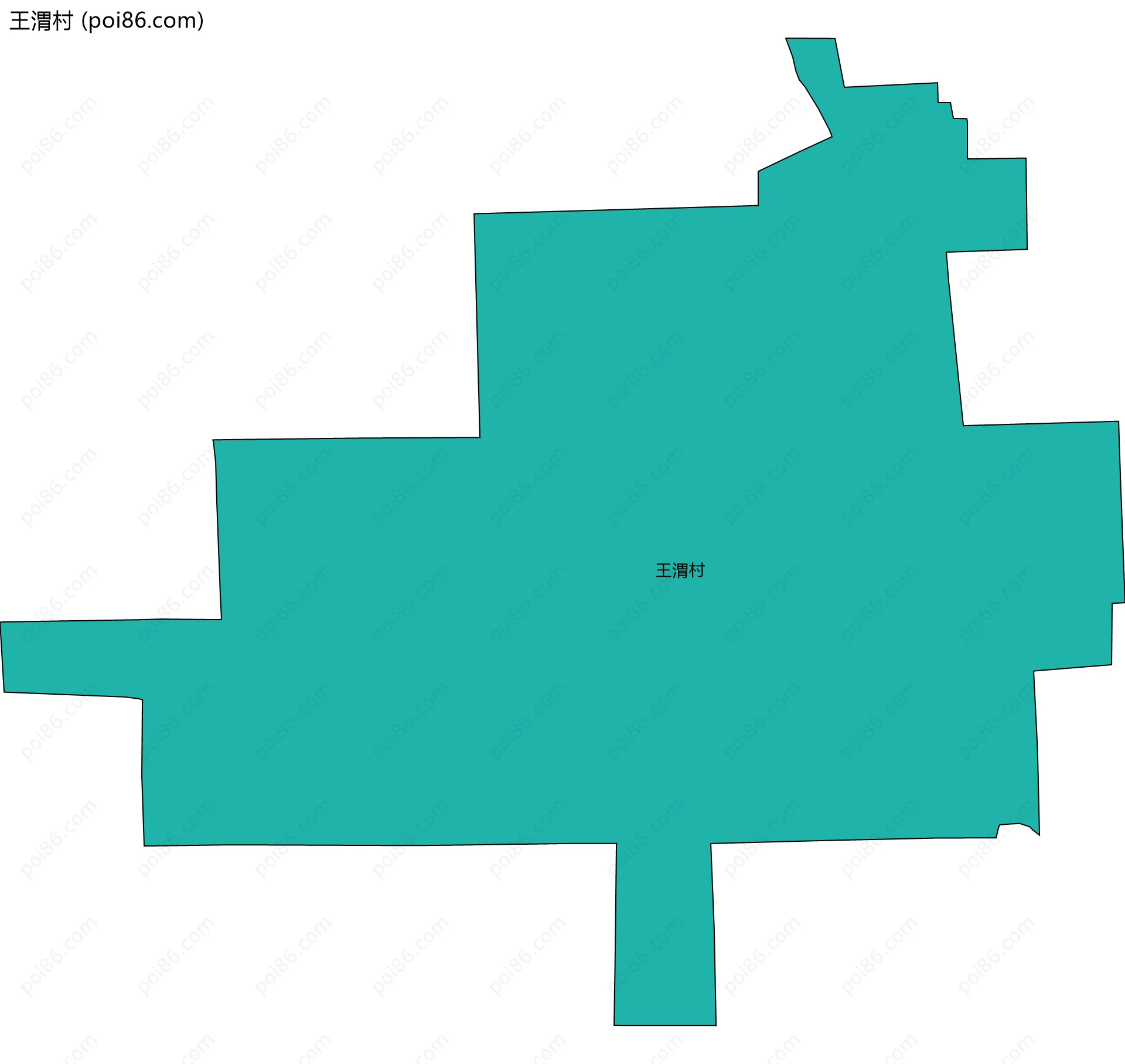 王渭村边界地图