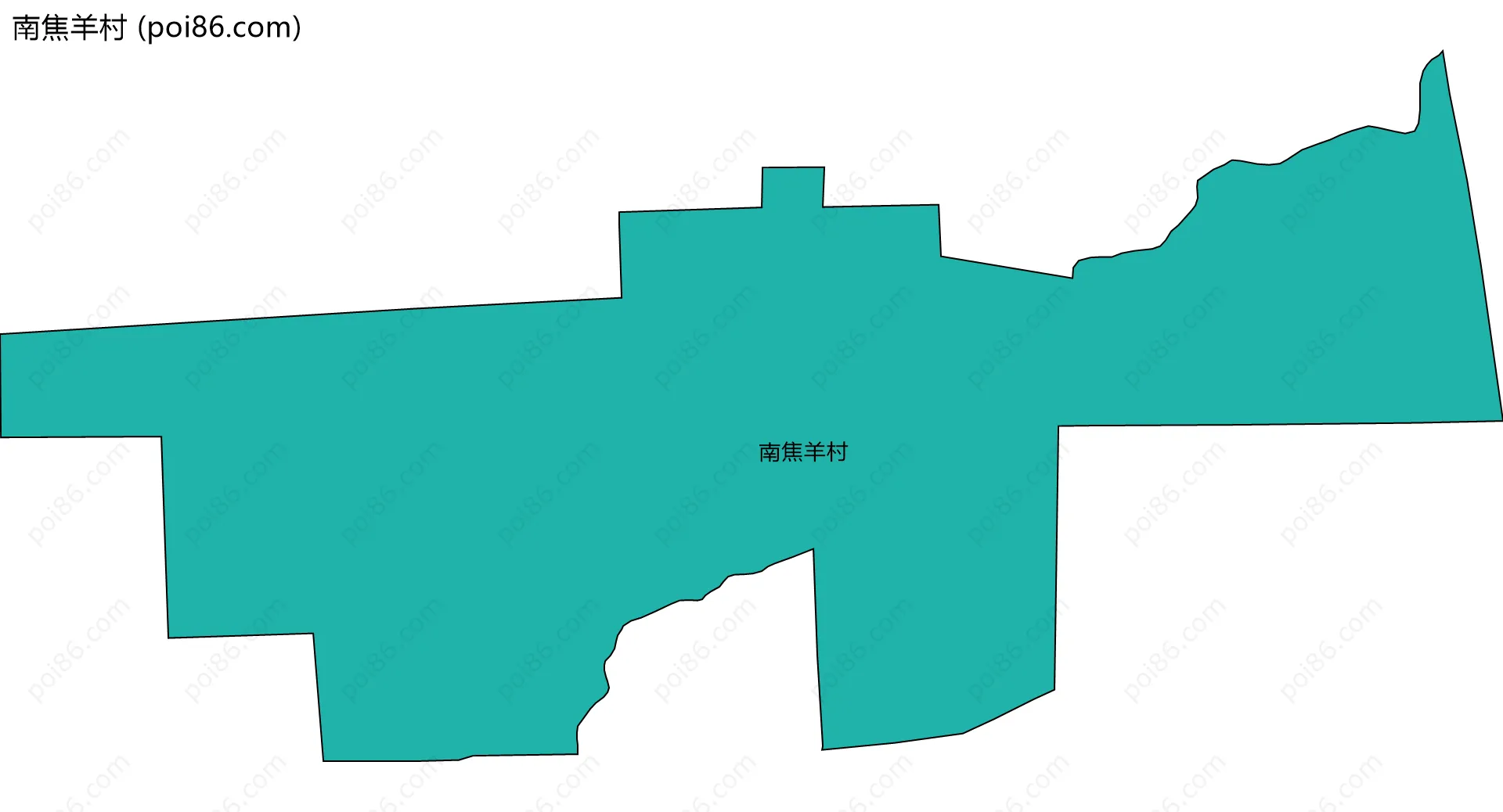 南焦羊村边界地图