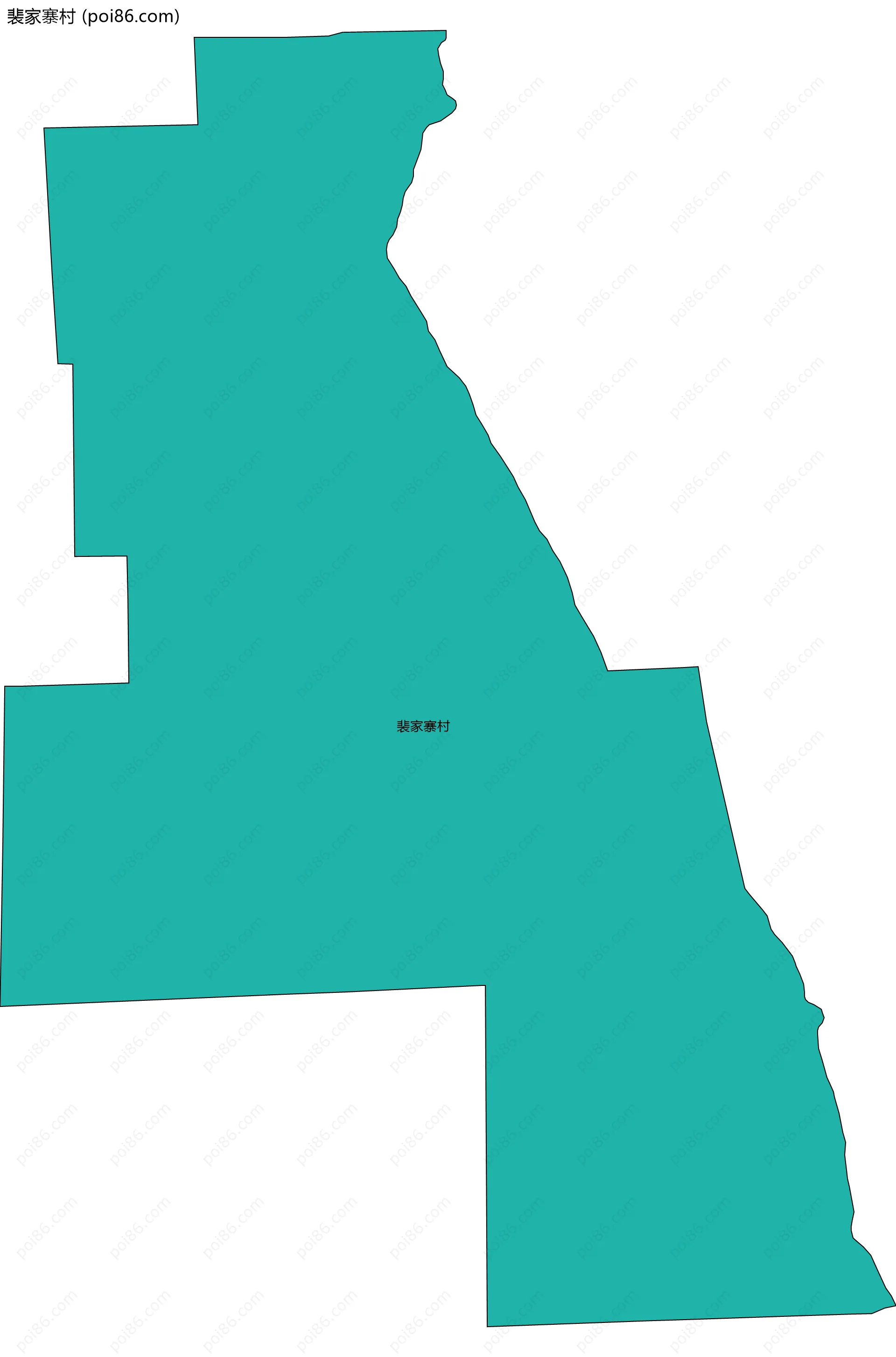 裴家寨村边界地图