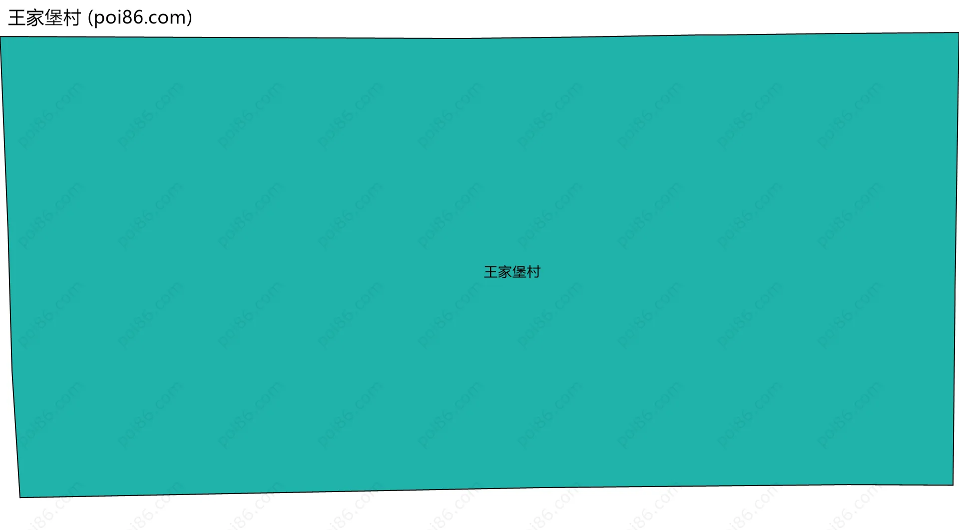 王家堡村边界地图