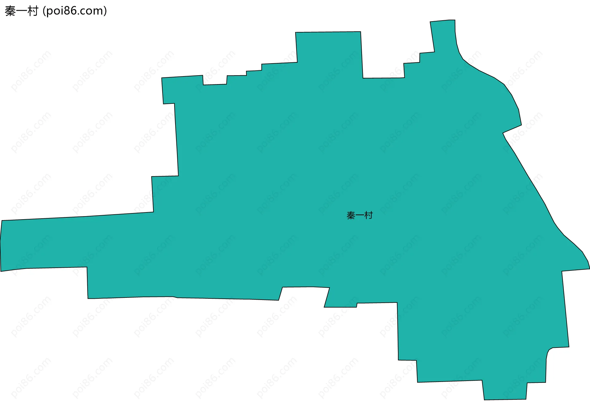 秦一村边界地图