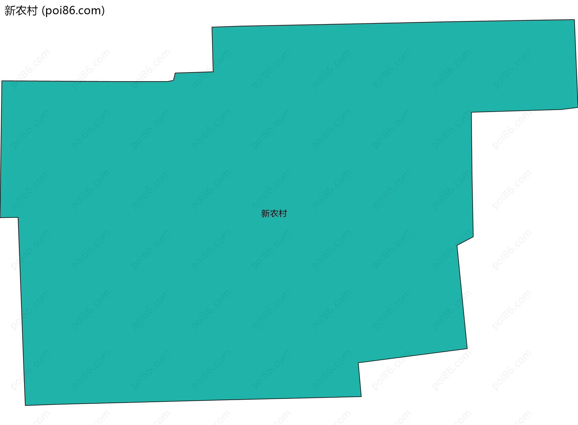 新农村边界地图