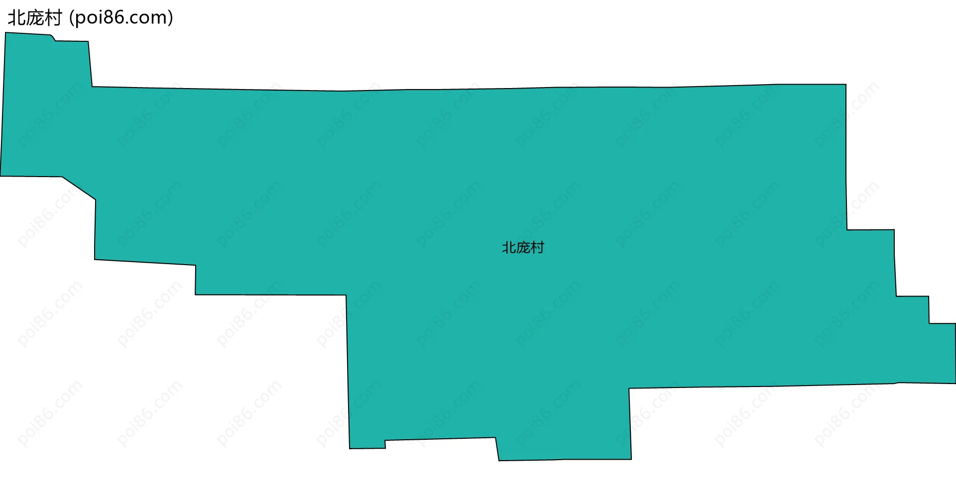 北庞村边界地图