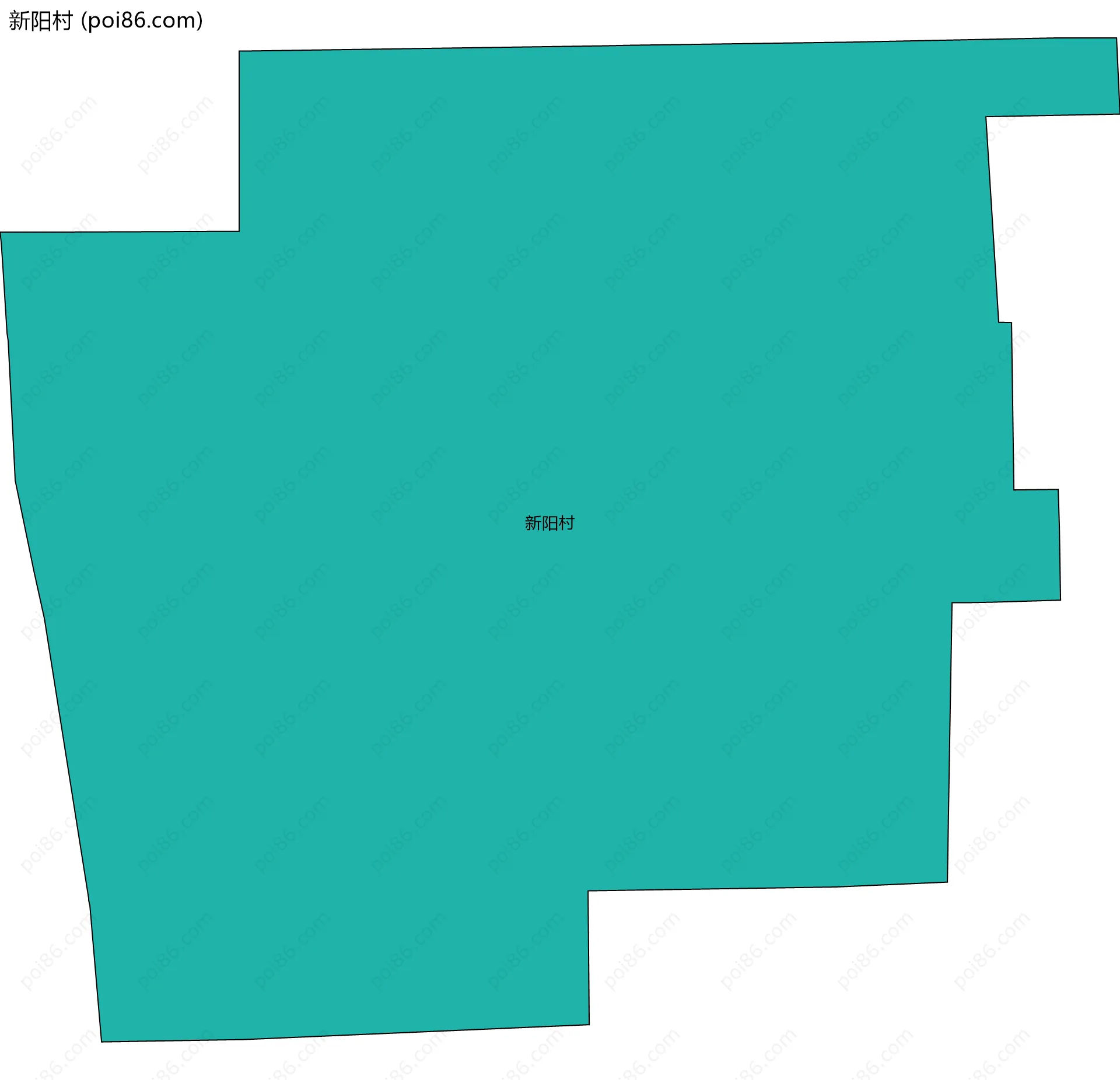 新阳村边界地图