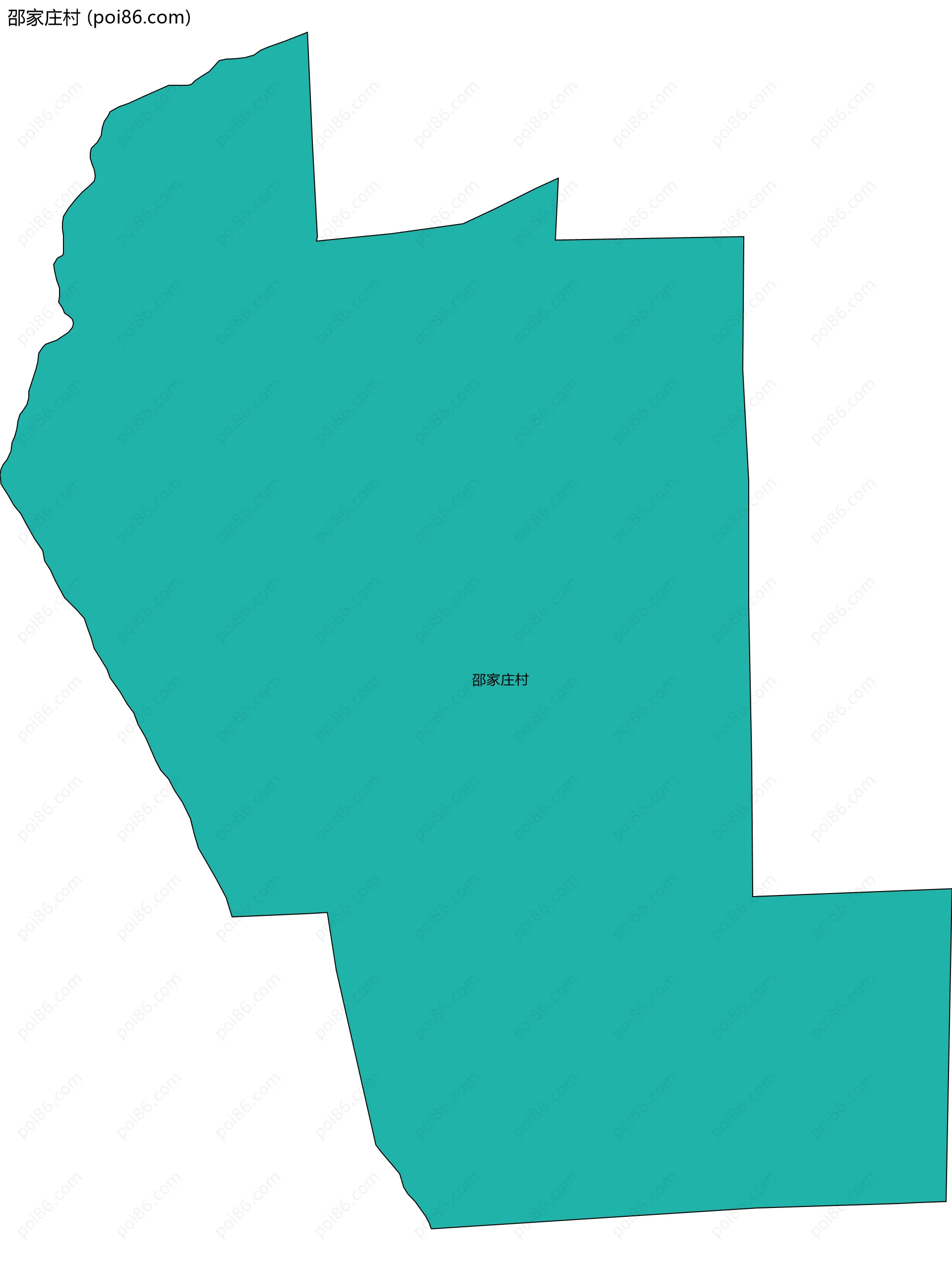 邵家庄村边界地图