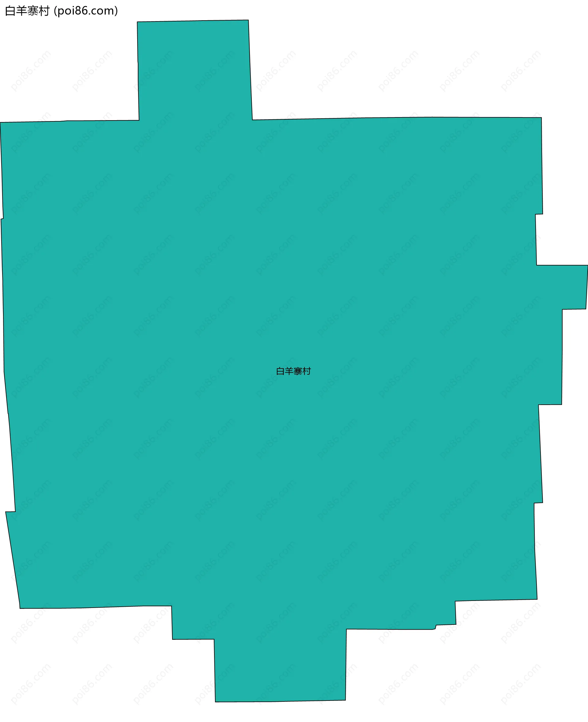 白羊寨村边界地图