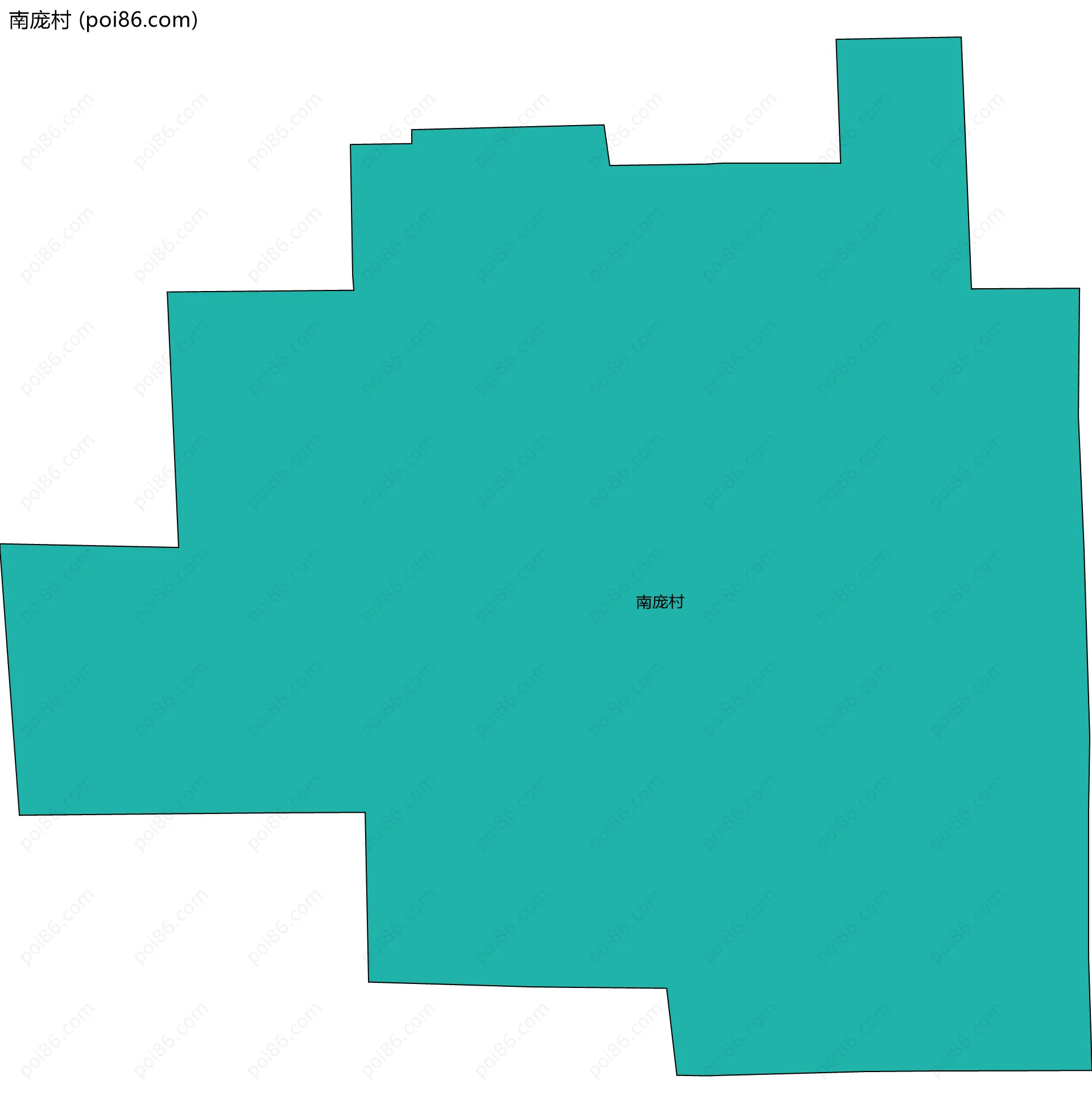 南庞村边界地图