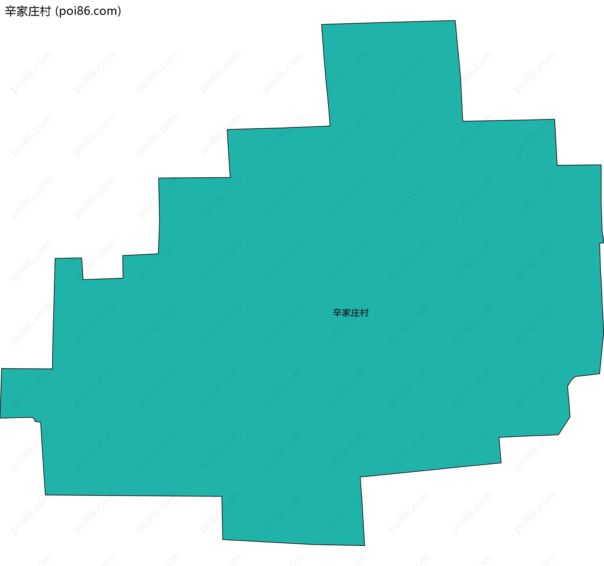 辛家庄村边界地图