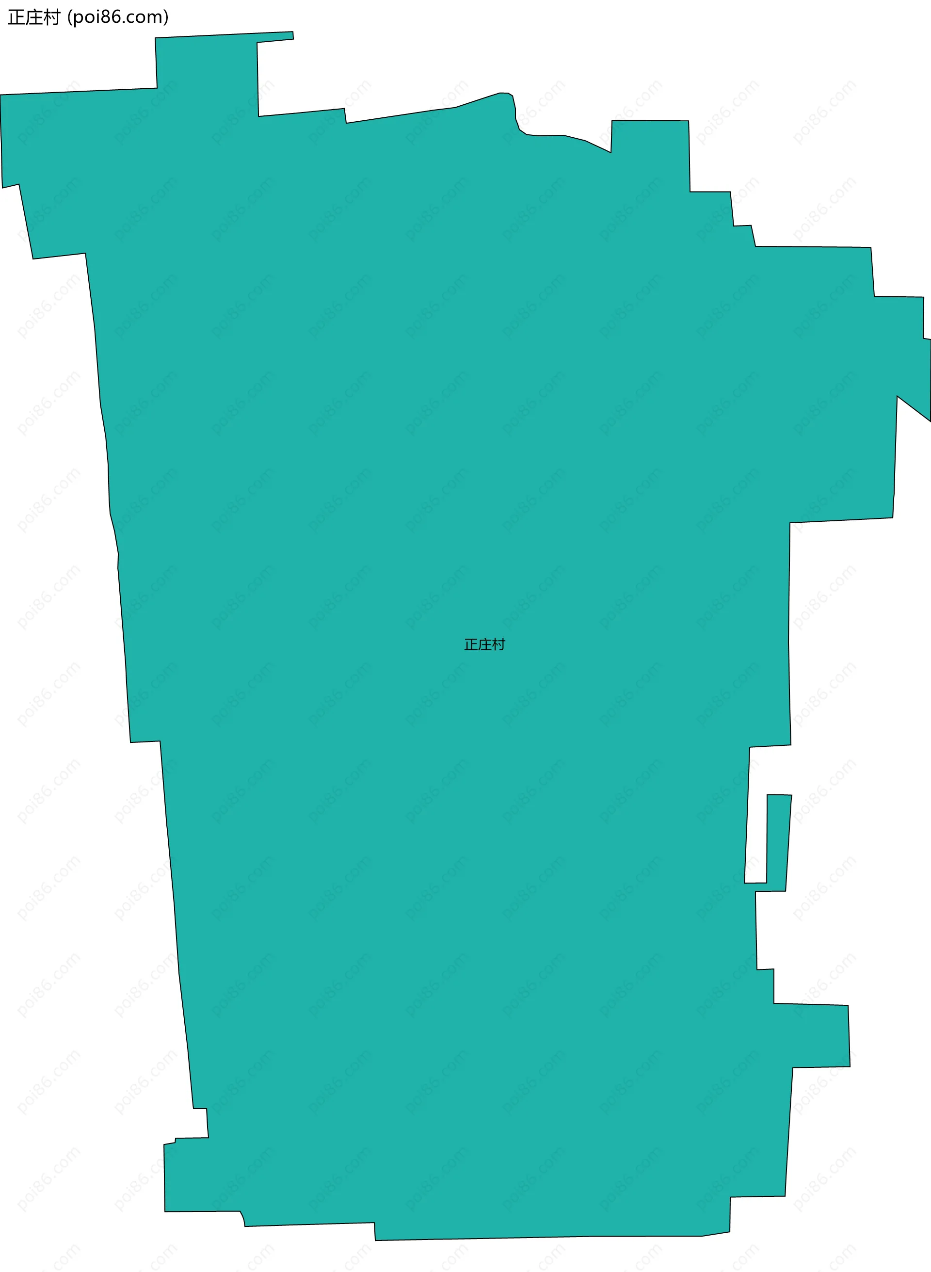 正庄村边界地图