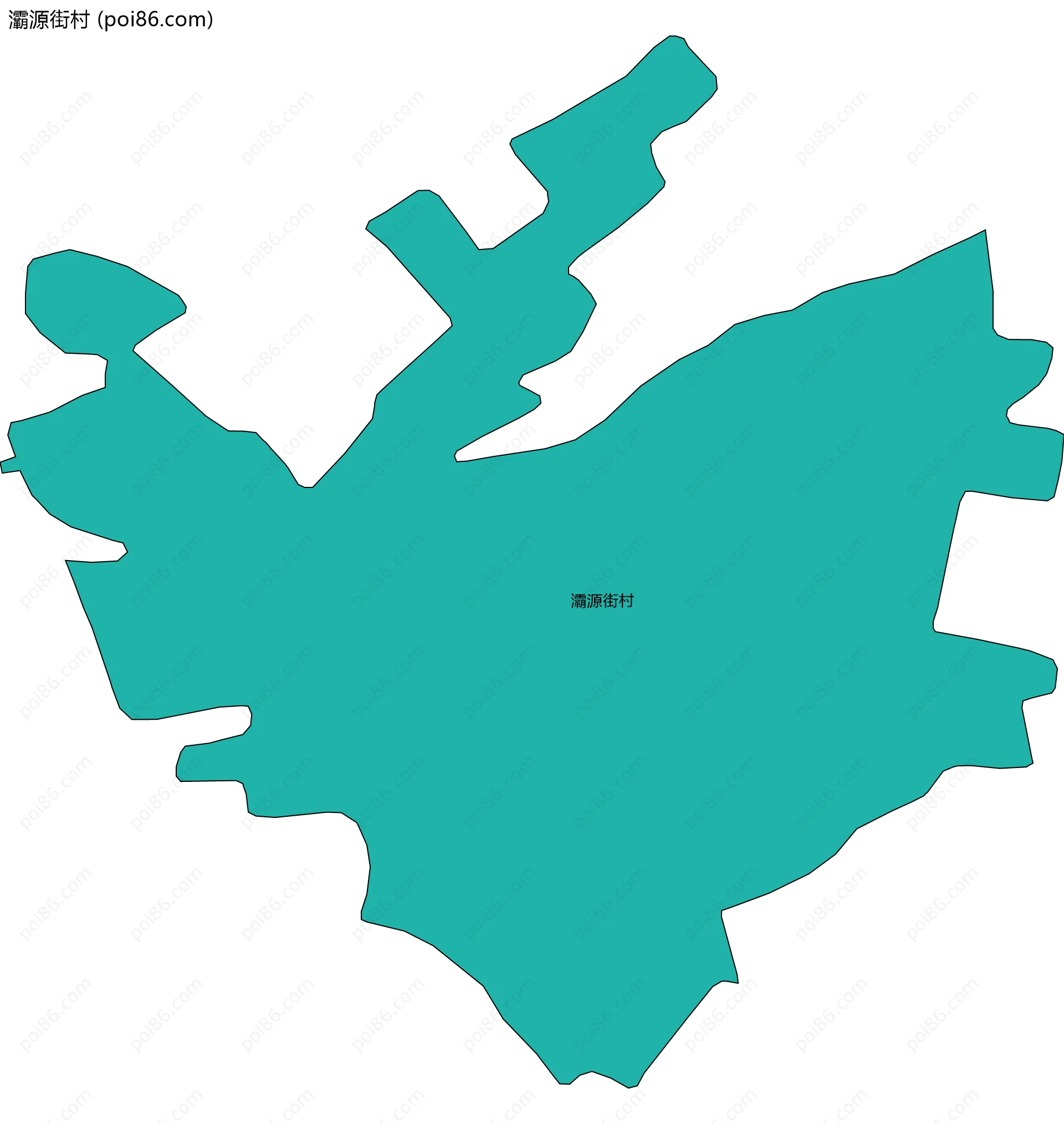 灞源街村边界地图