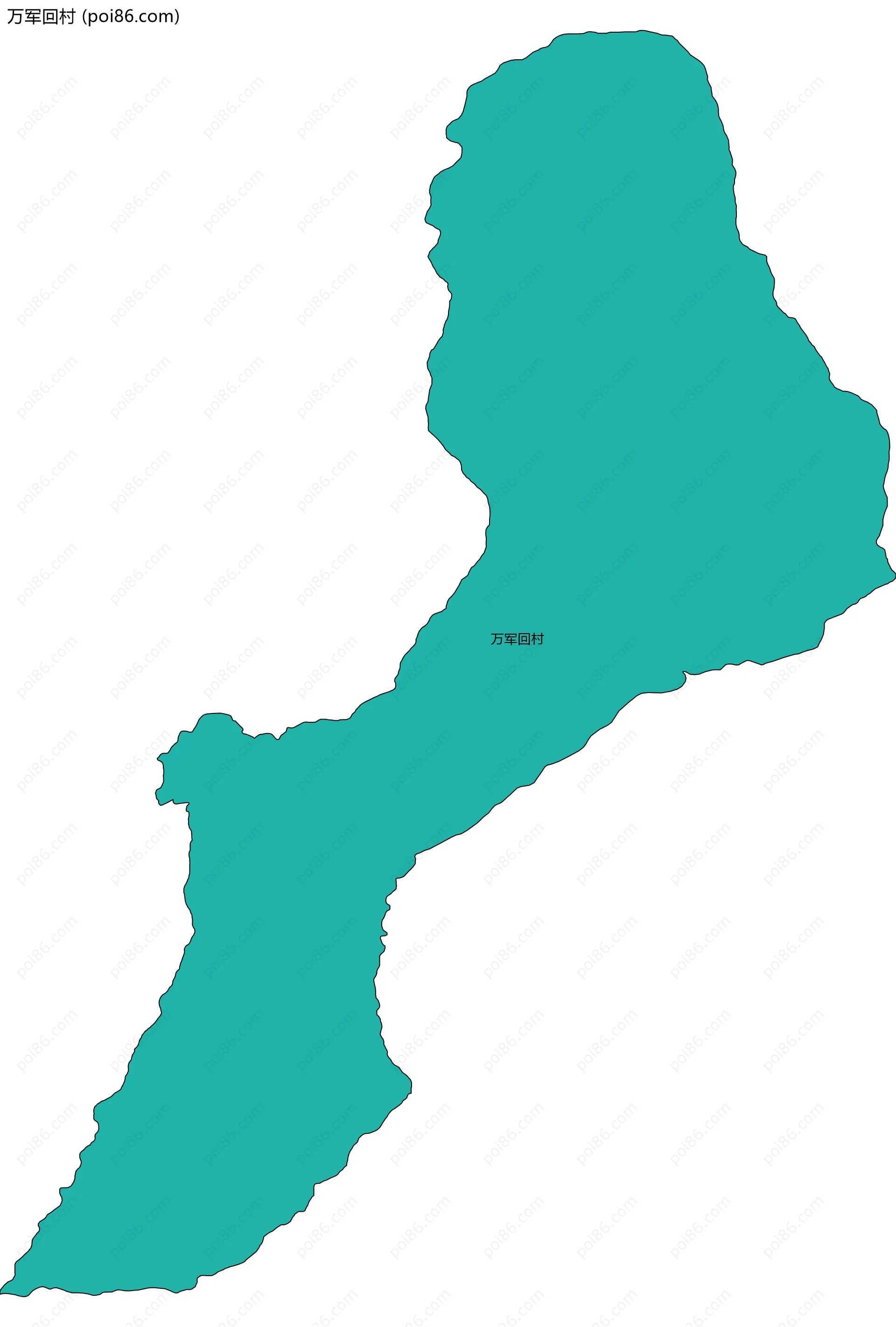 万军回村边界地图