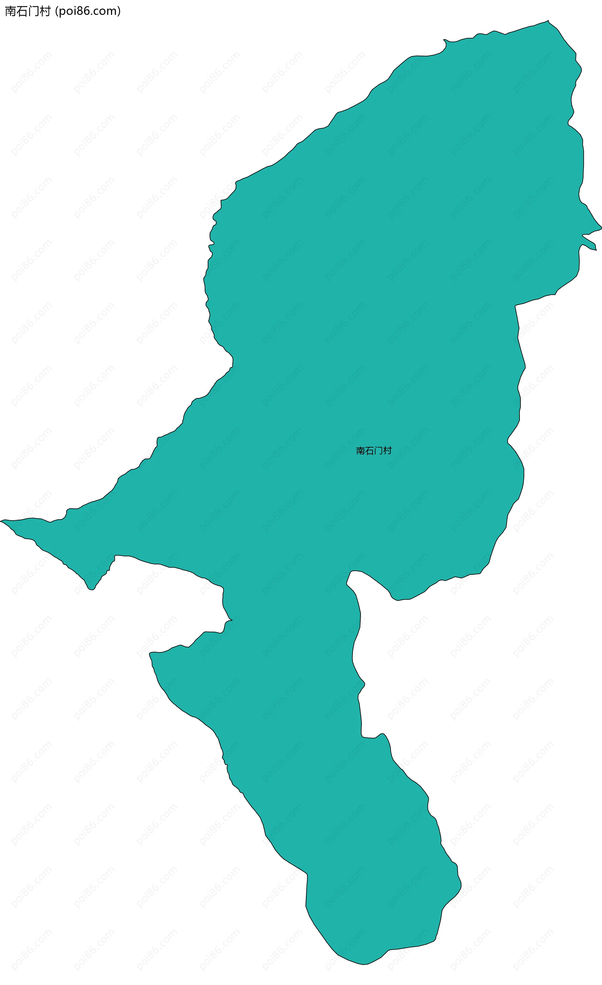 南石门村边界地图