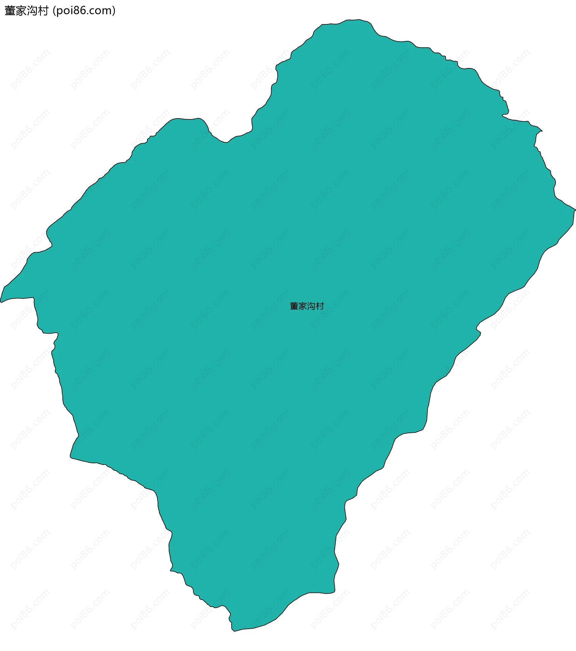 董家沟村边界地图