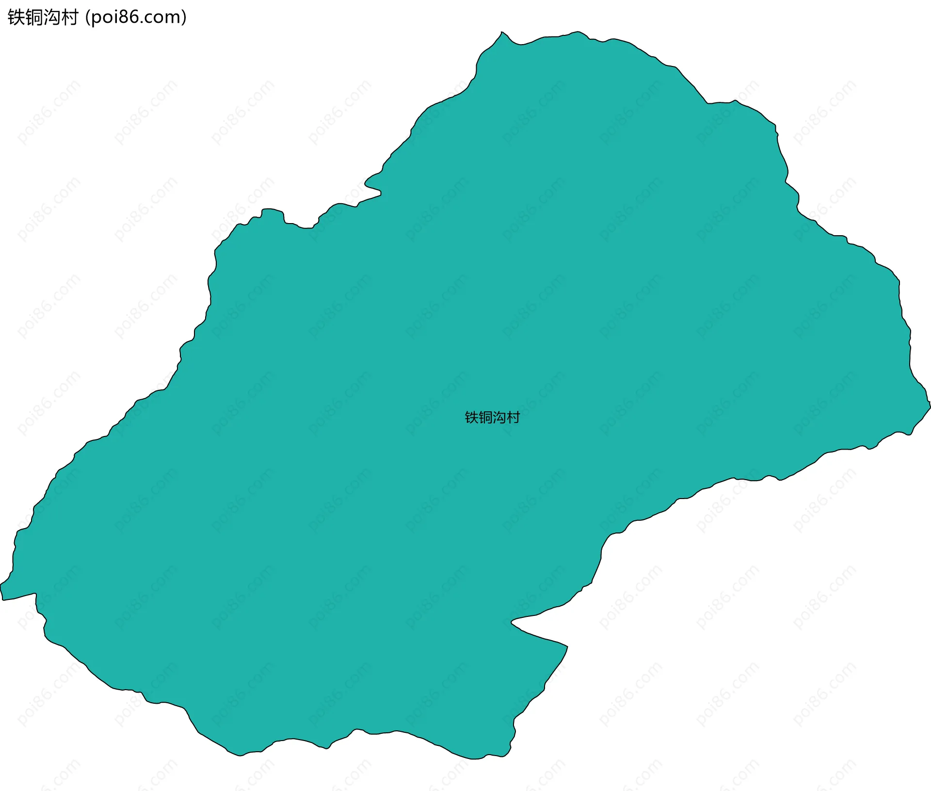 铁铜沟村边界地图