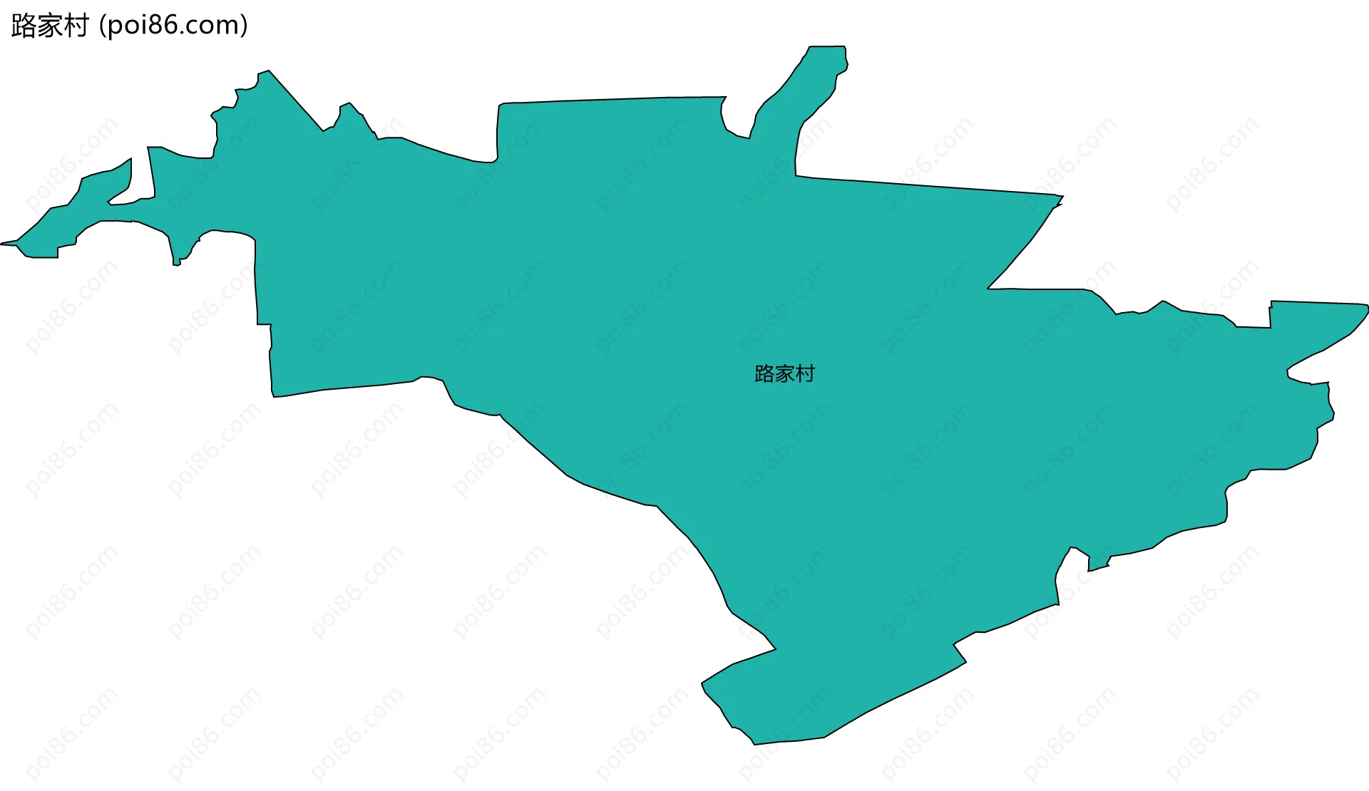 路家村边界地图