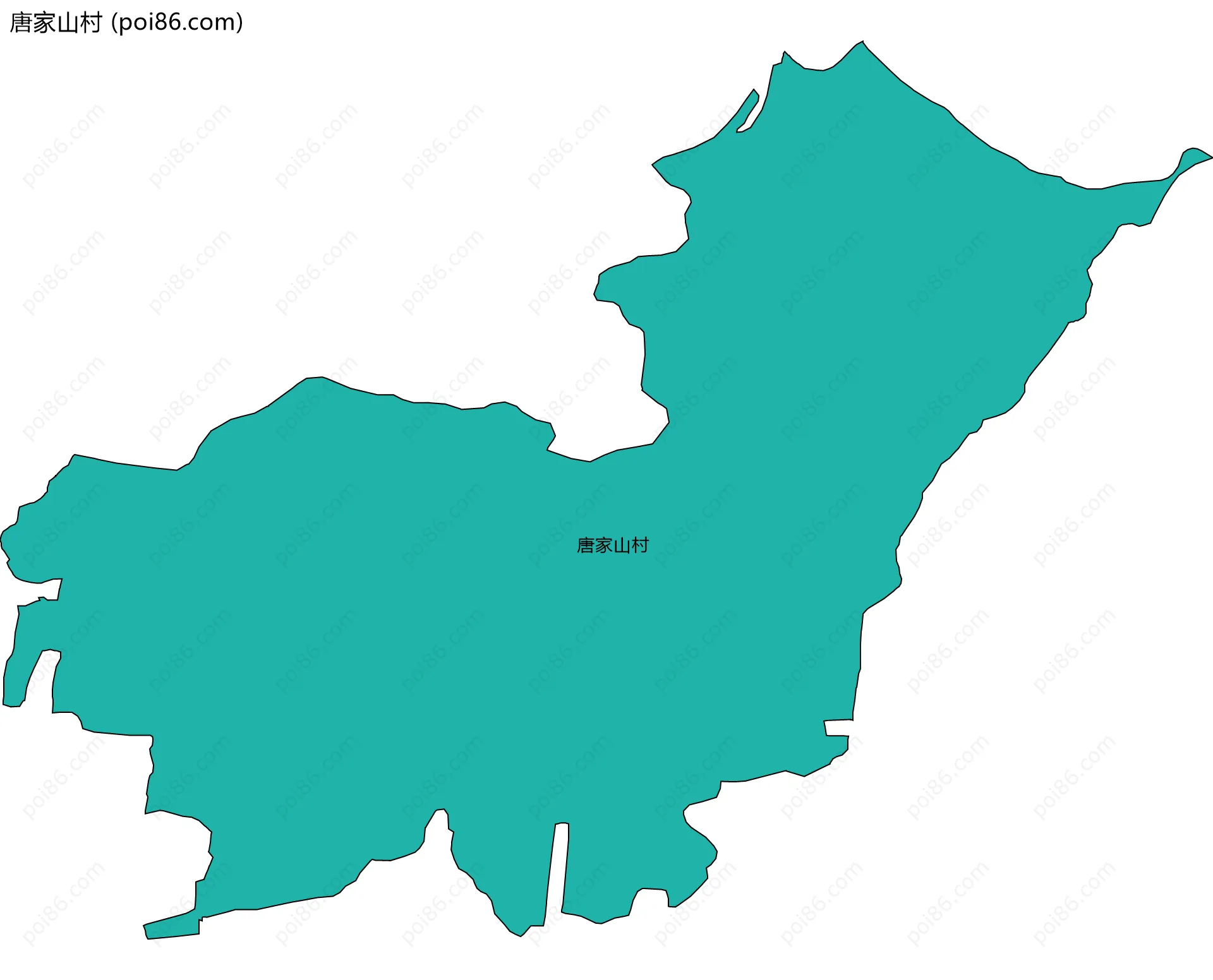 唐家山村边界地图