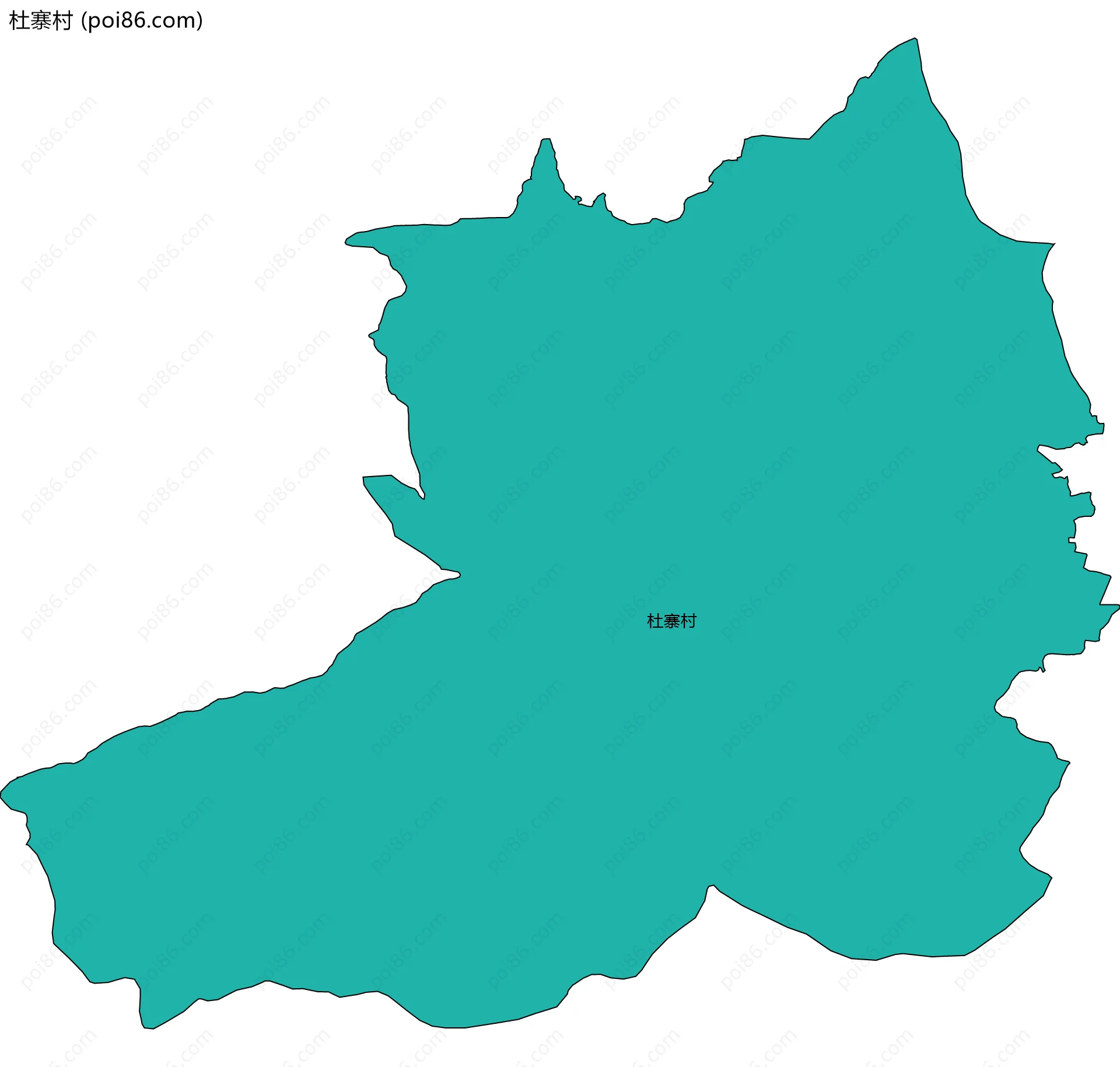 杜寨村边界地图