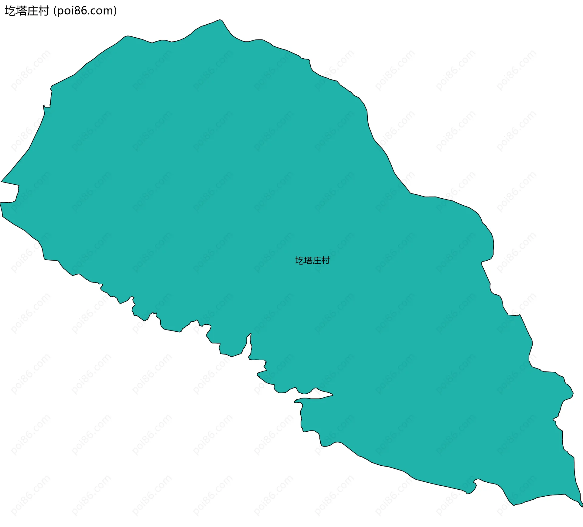 圪塔庄村边界地图