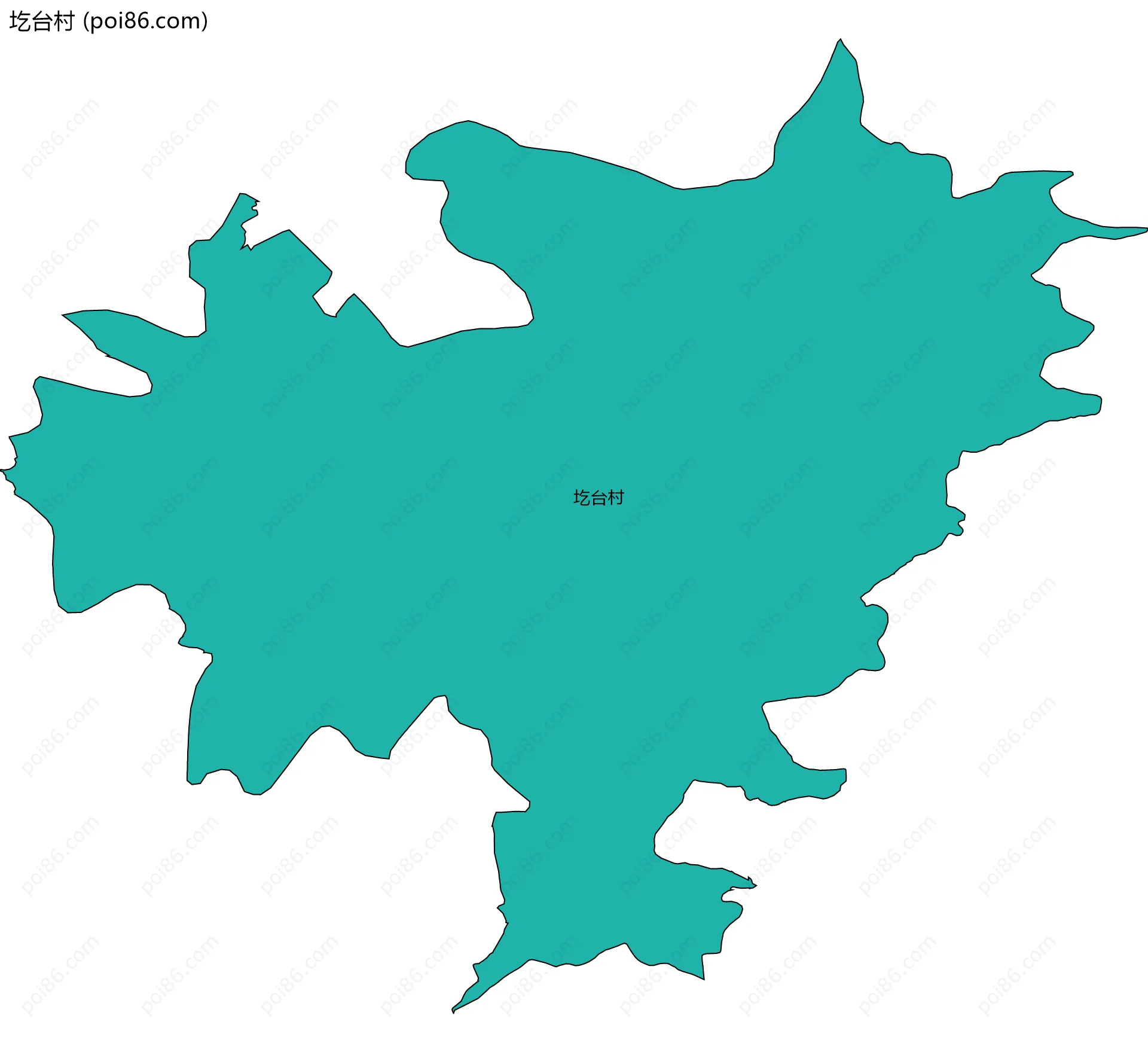 圪台村边界地图