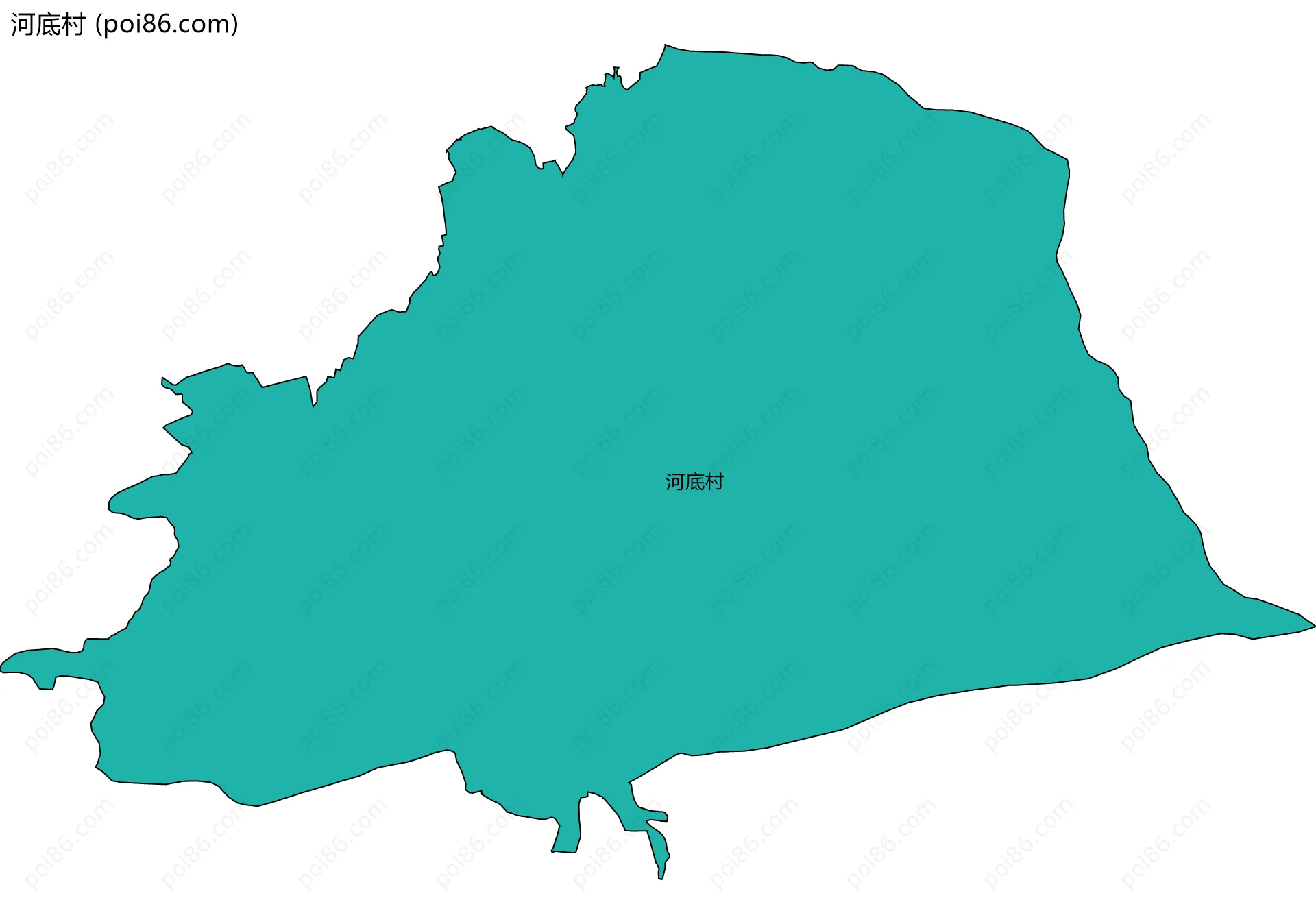 河底村边界地图