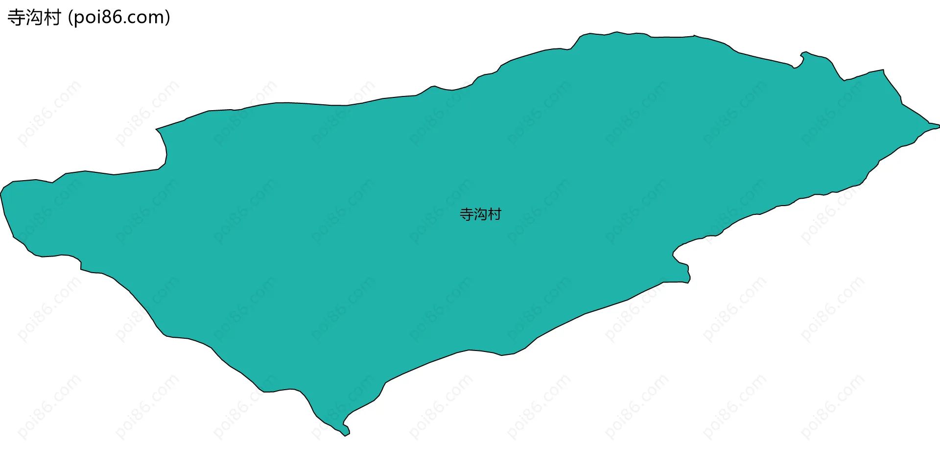 寺沟村边界地图