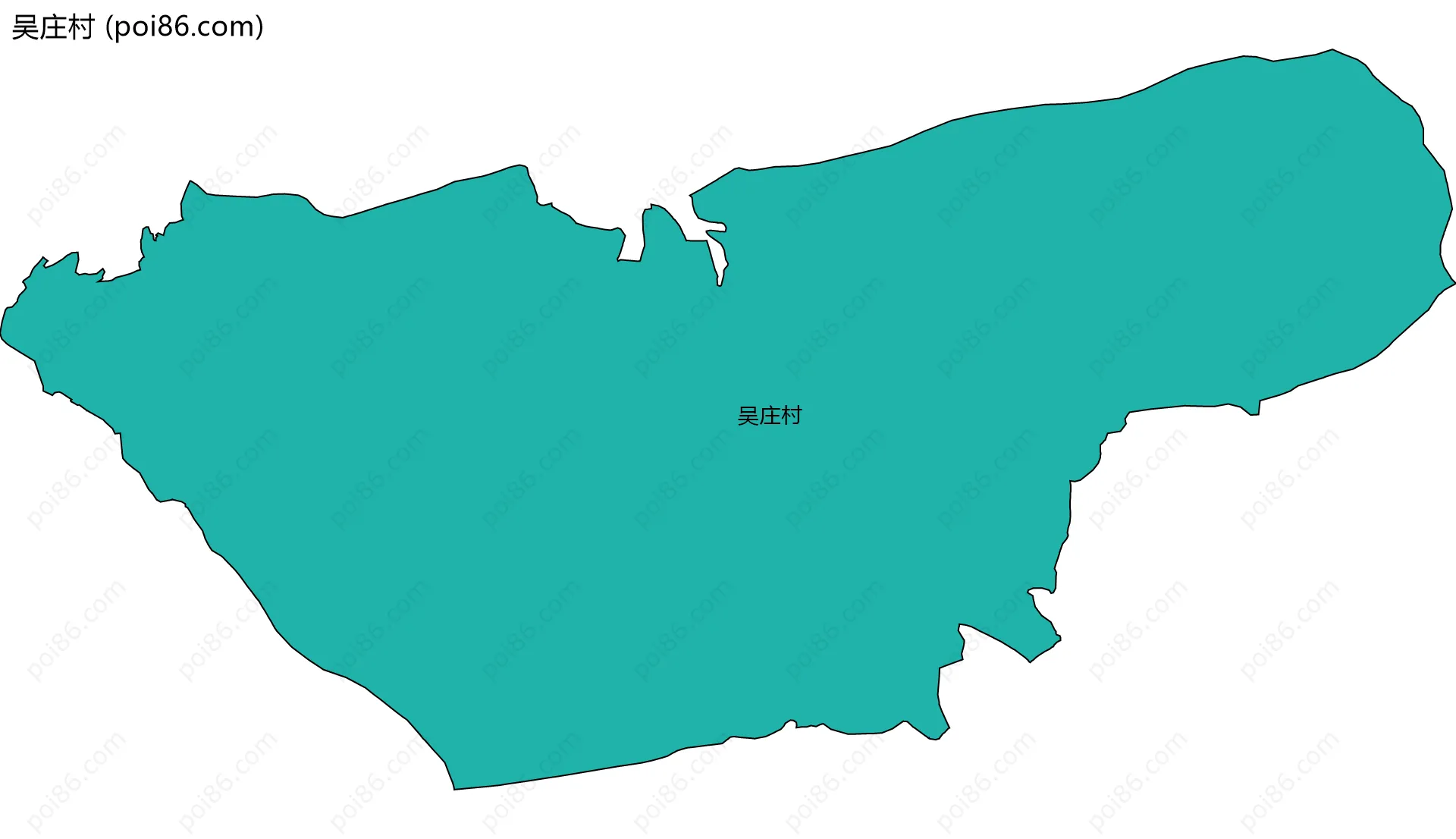 吴庄村边界地图