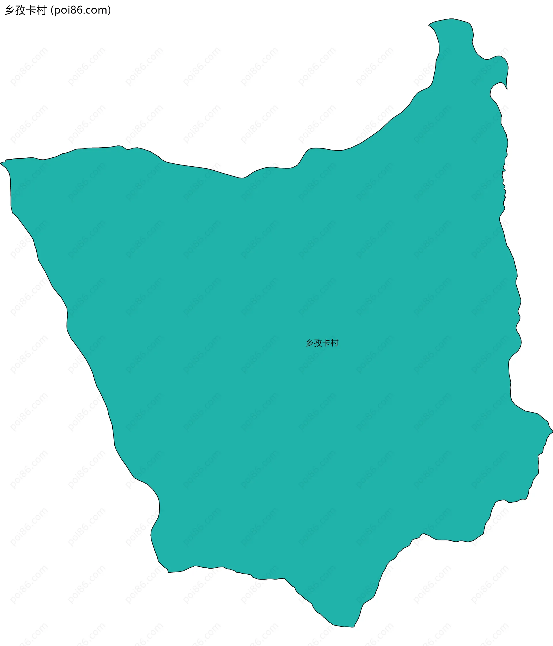 乡孜卡村边界地图
