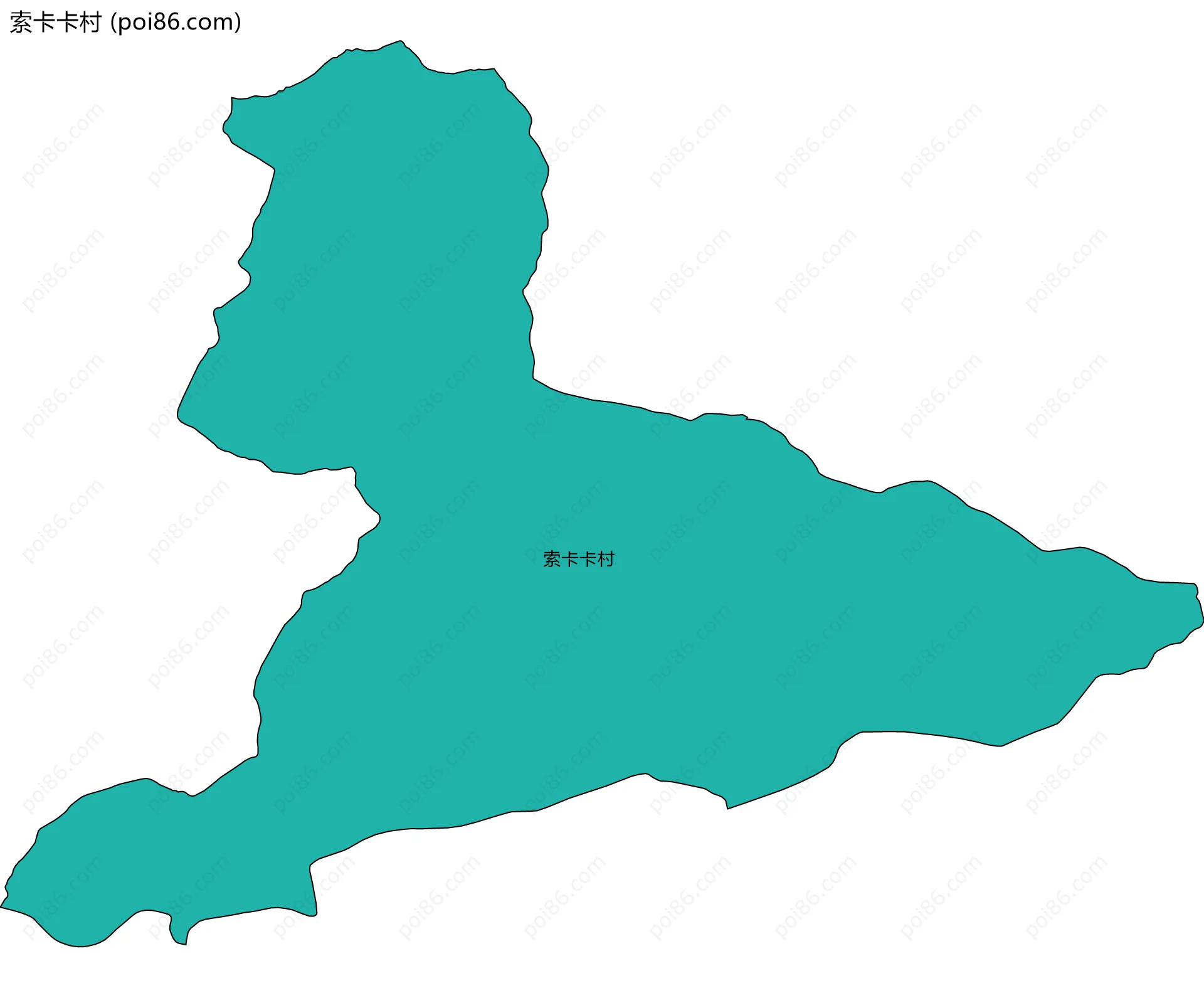 索卡卡村边界地图