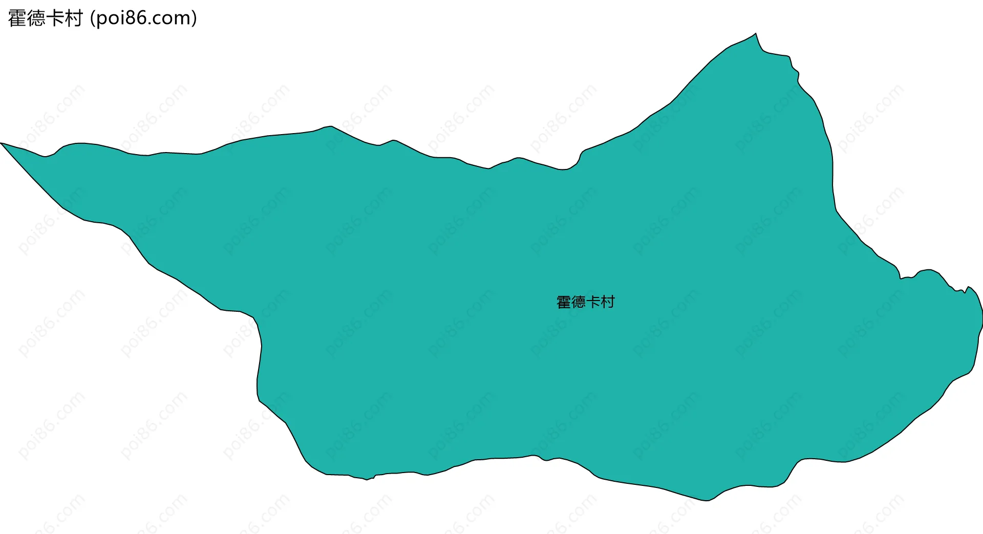 霍德卡村边界地图