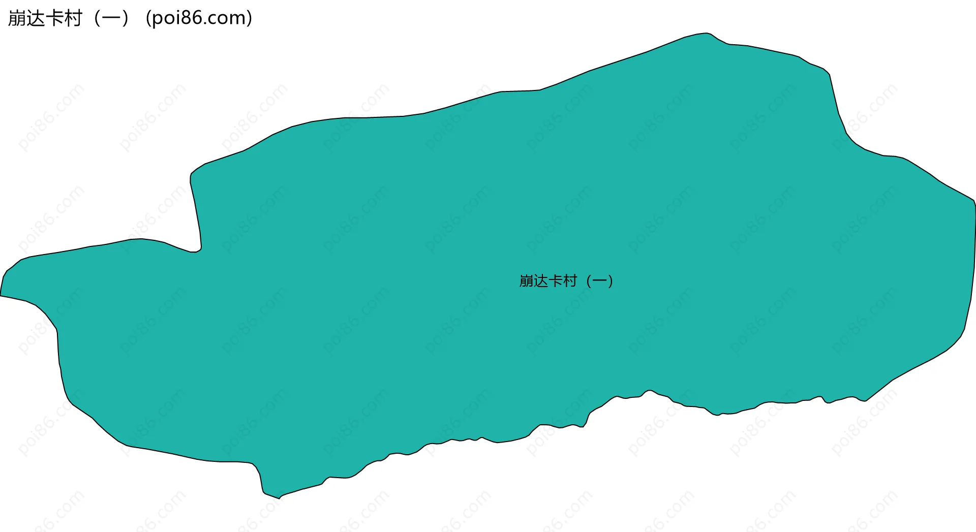 崩达卡村（一）边界地图