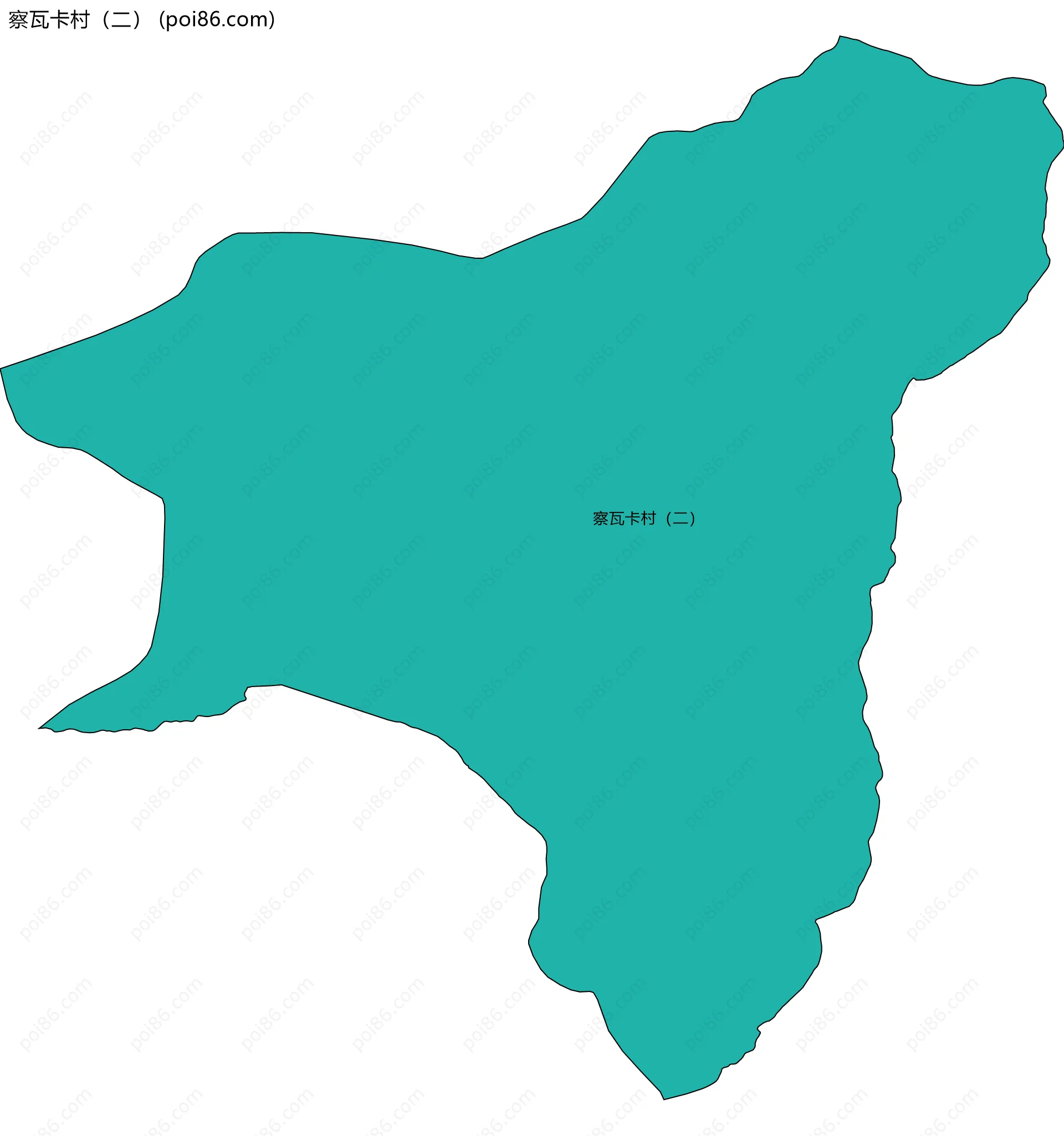察瓦卡村（二）边界地图