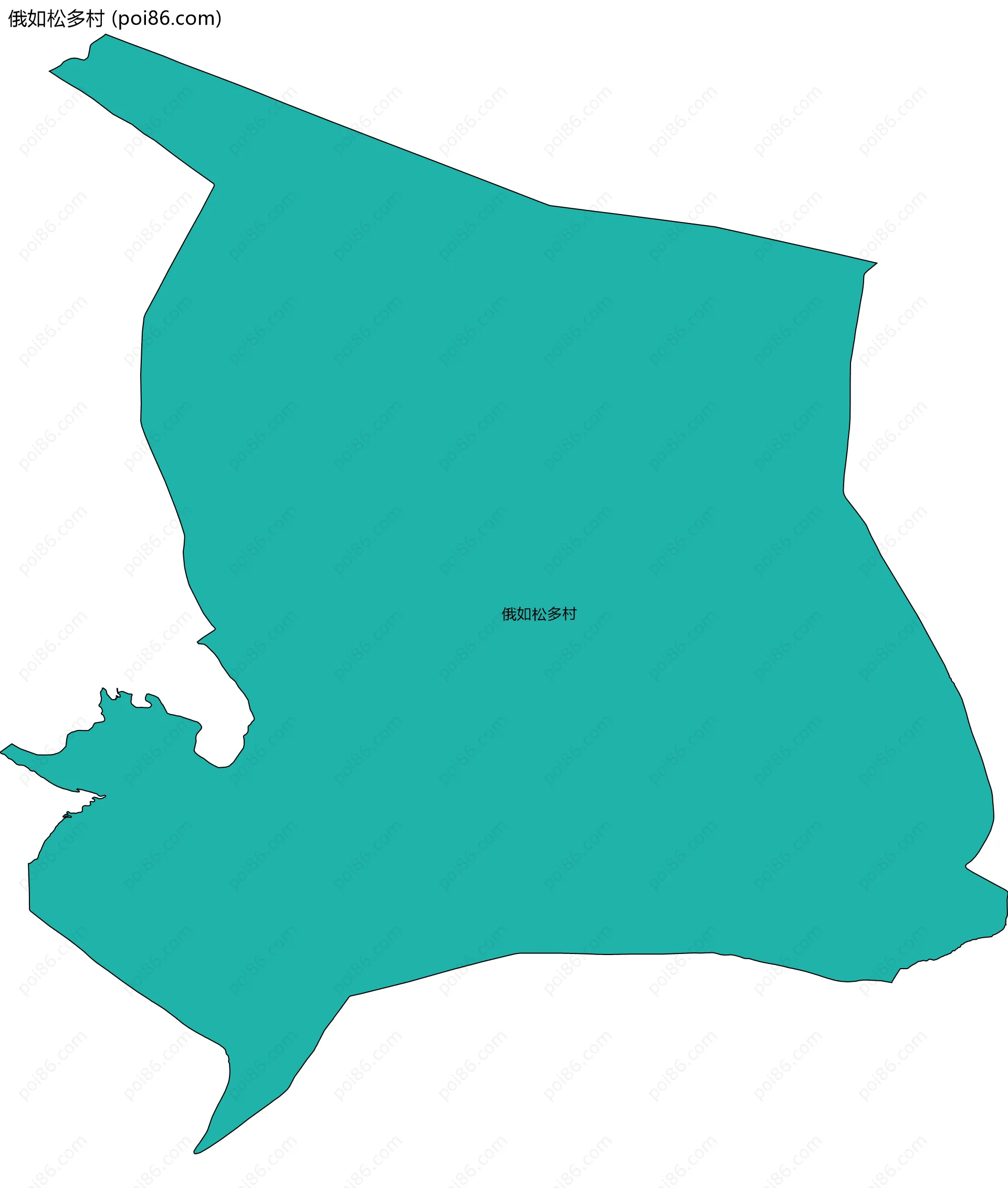 俄如松多村边界地图