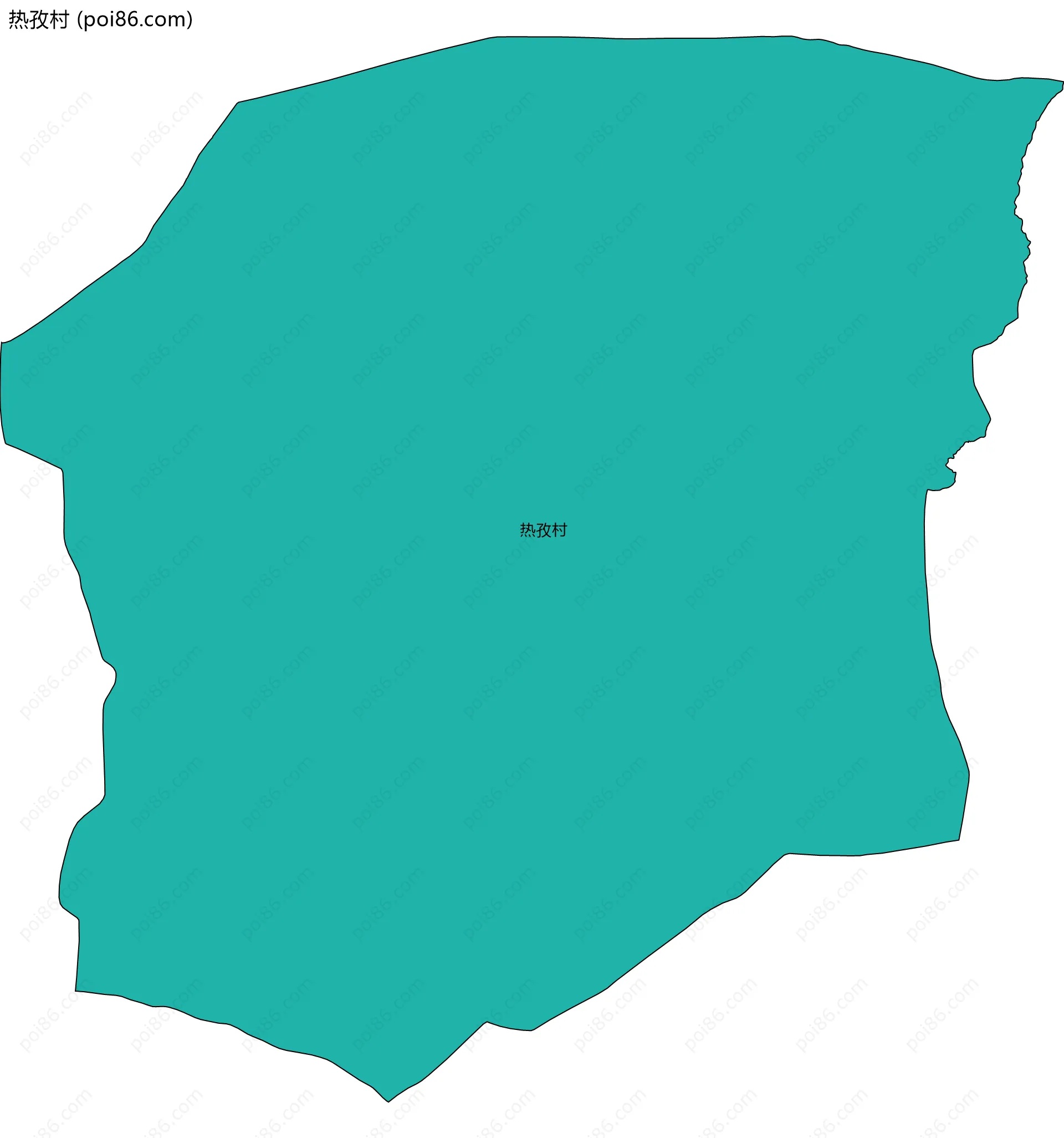 热孜村边界地图