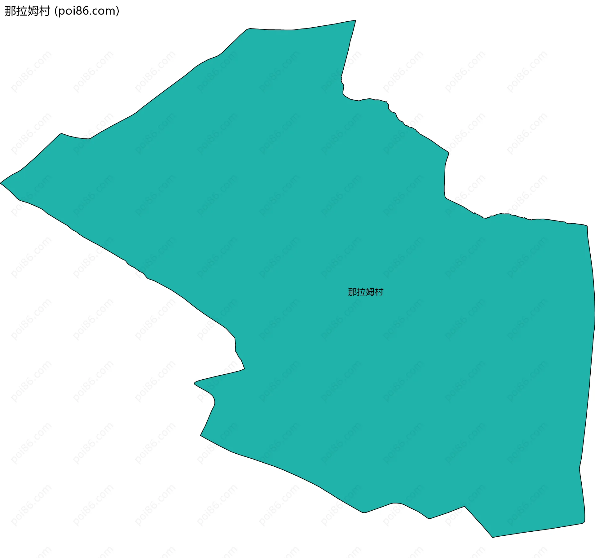 那拉姆村边界地图