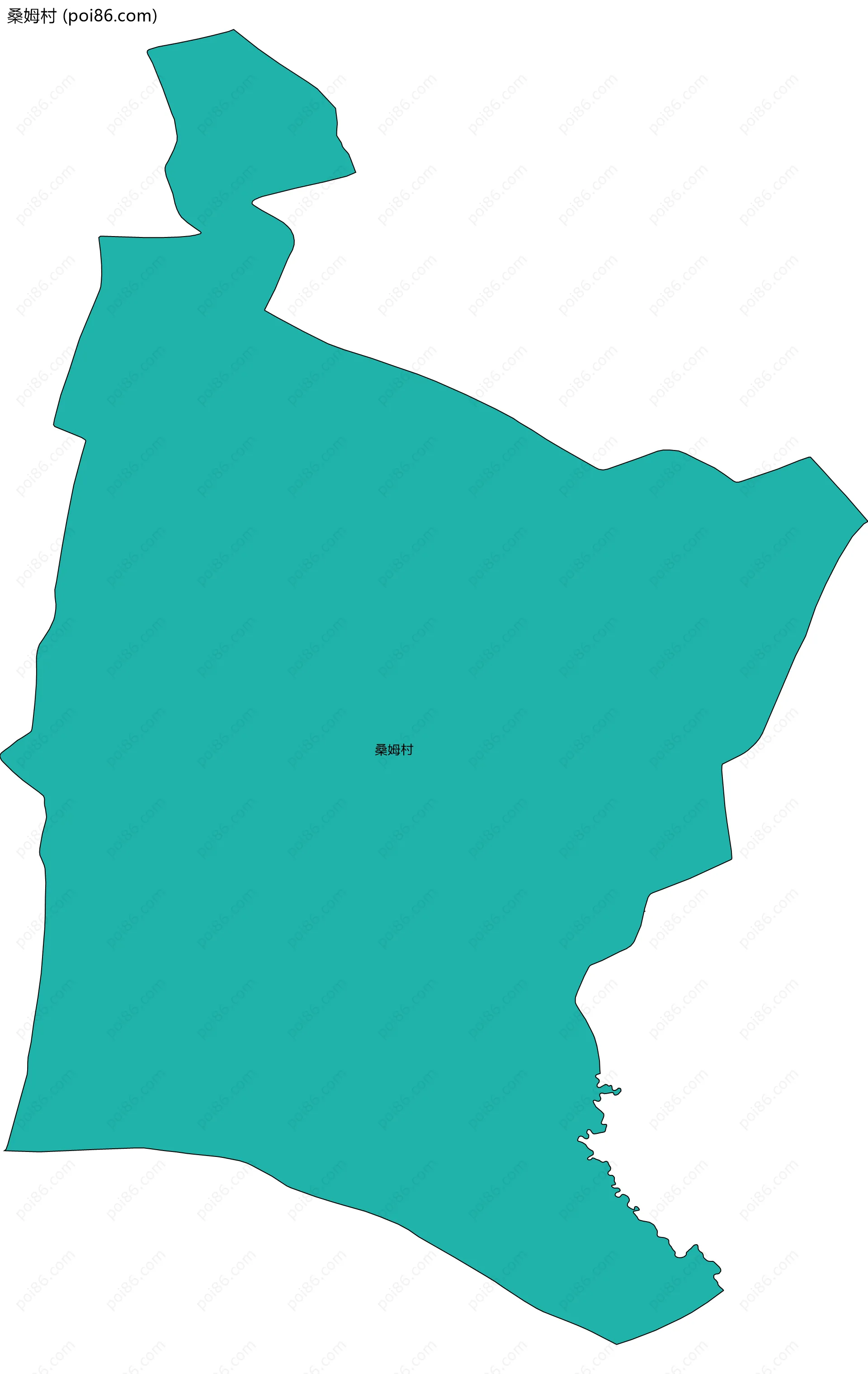 桑姆村边界地图