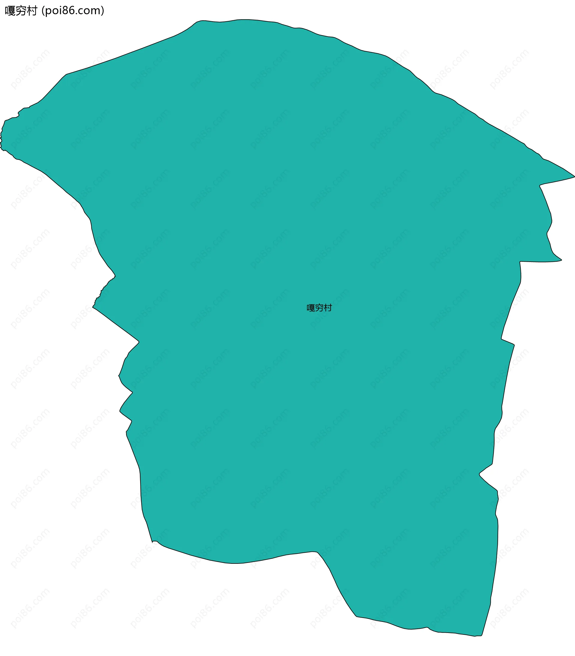 嘎穷村边界地图