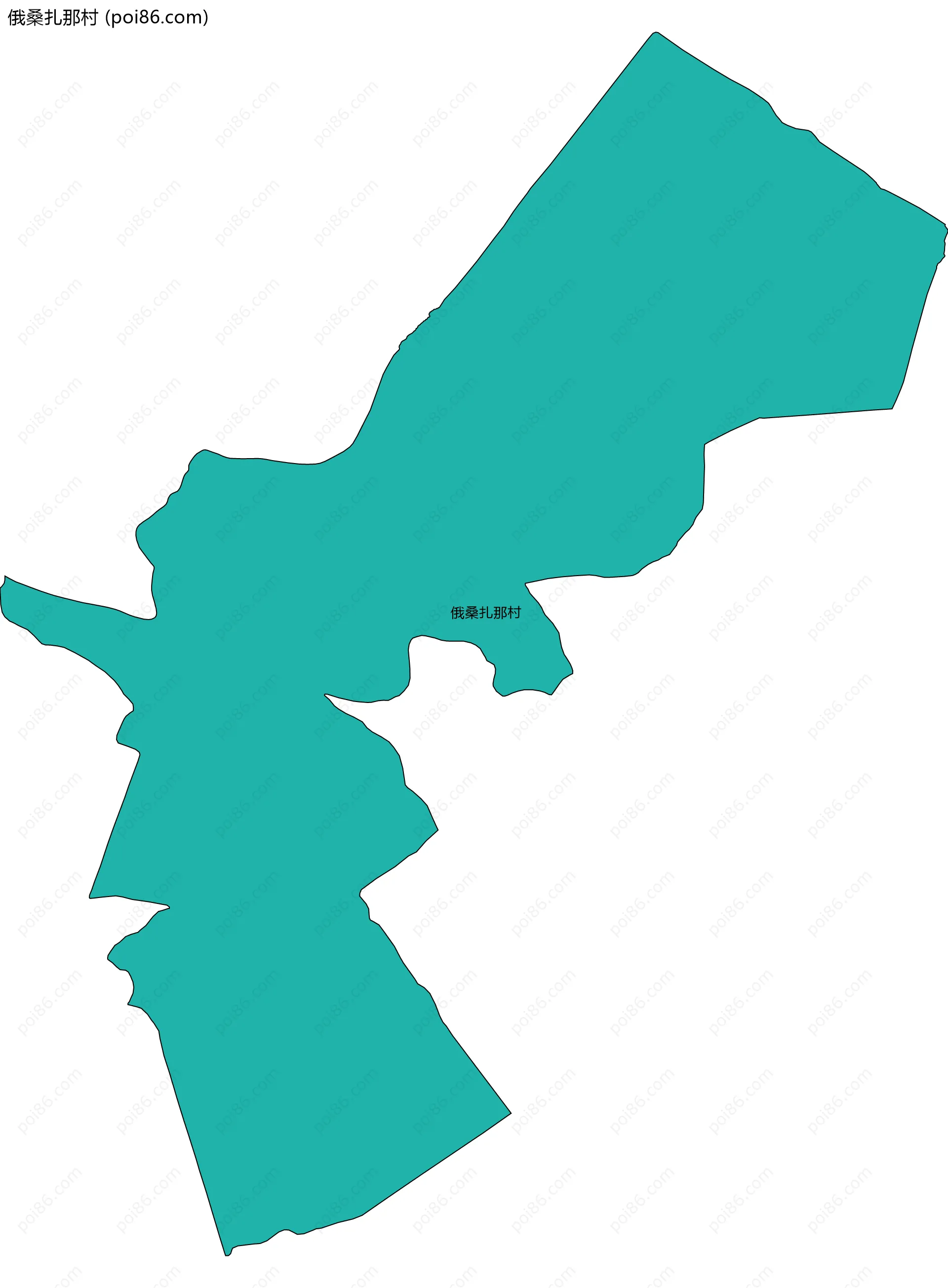 俄桑扎那村边界地图