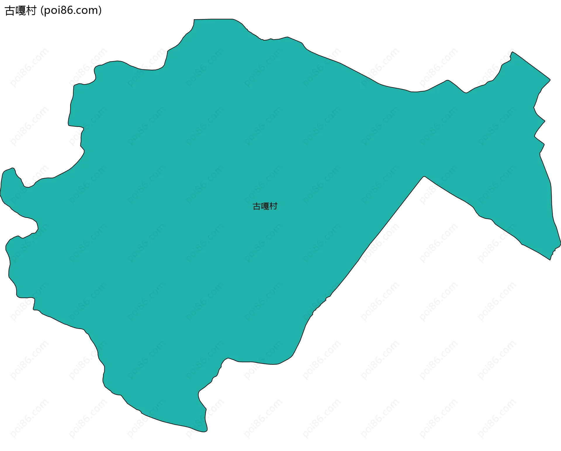 古嘎村边界地图