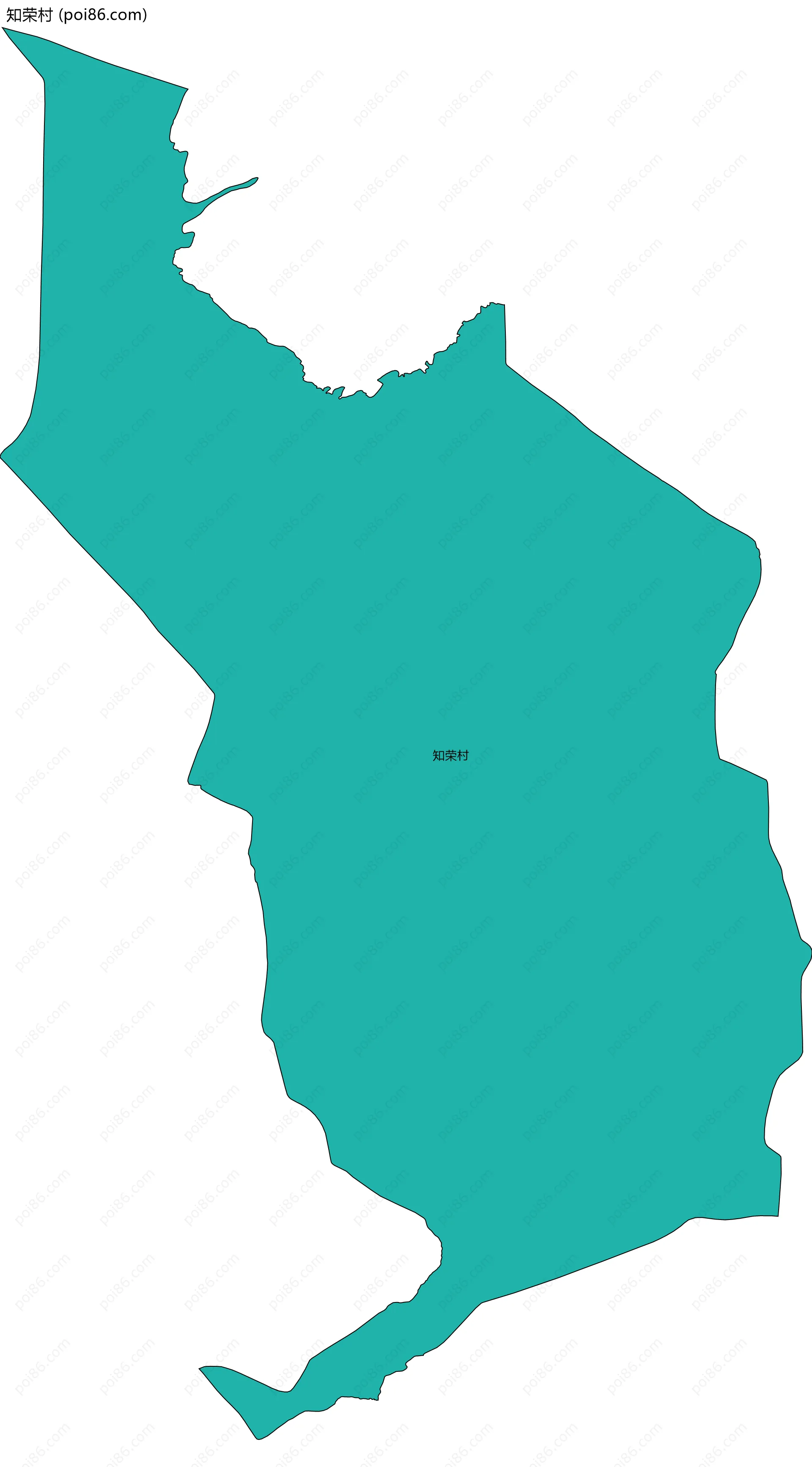 知荣村边界地图