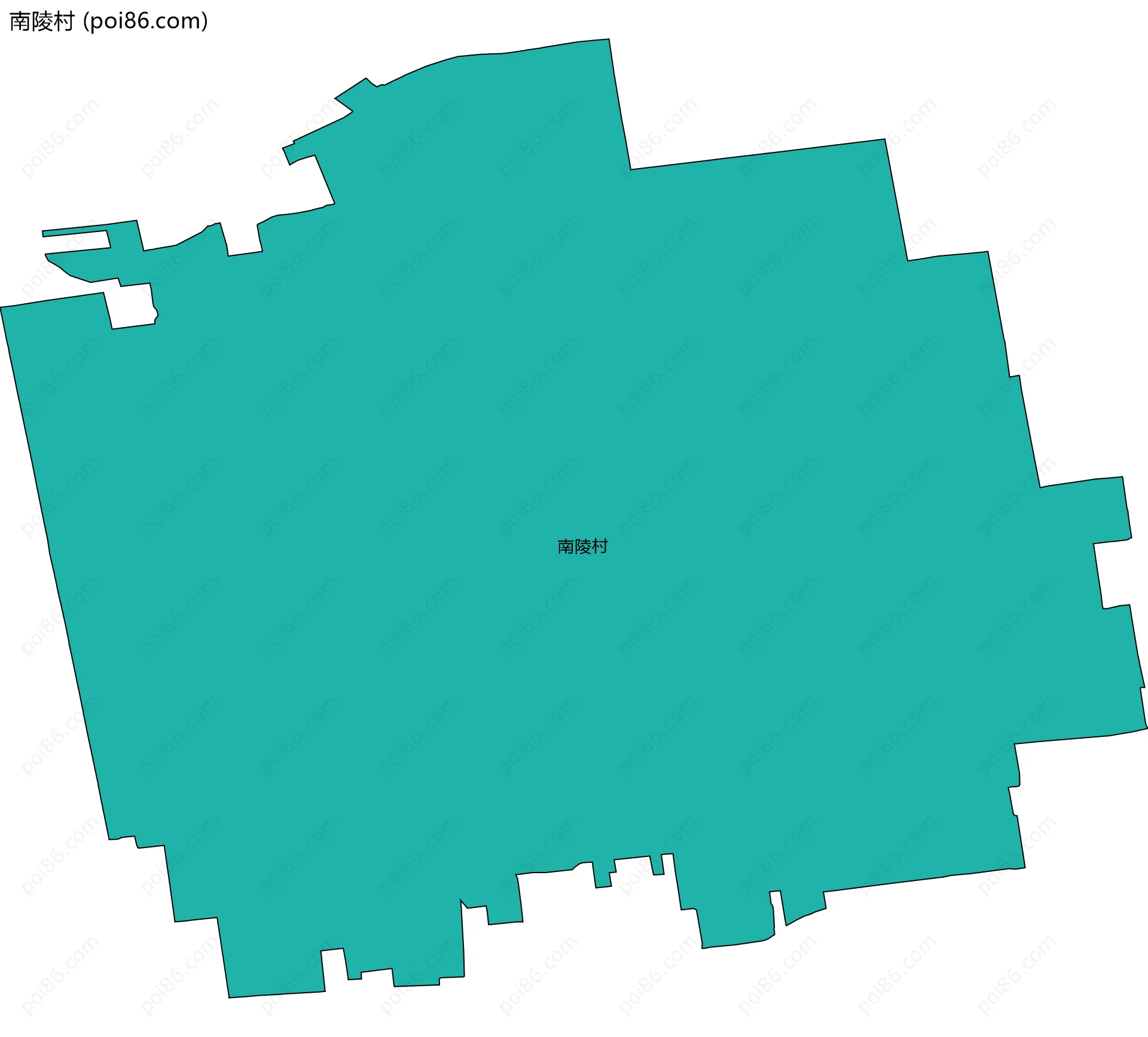 南陵村边界地图