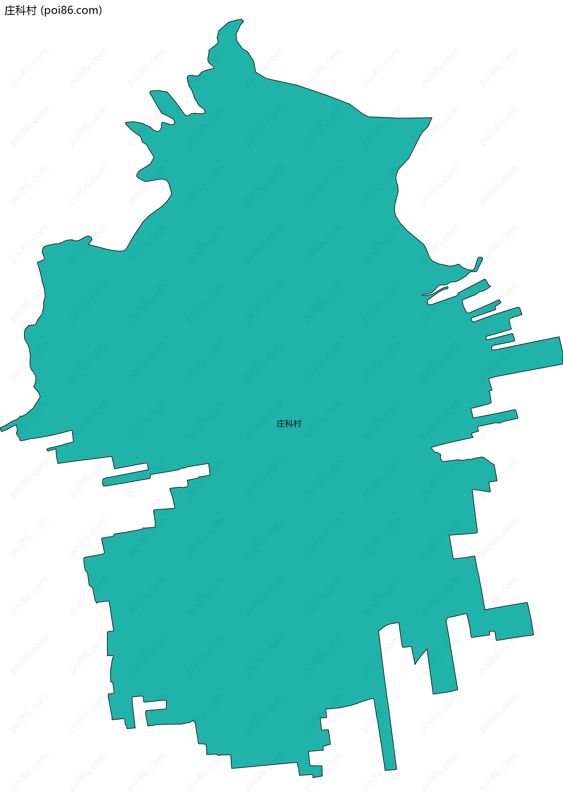 庄科村边界地图