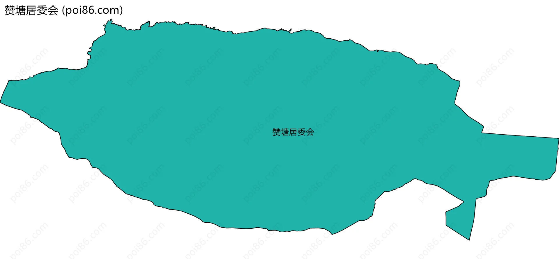 赞塘居委会边界地图